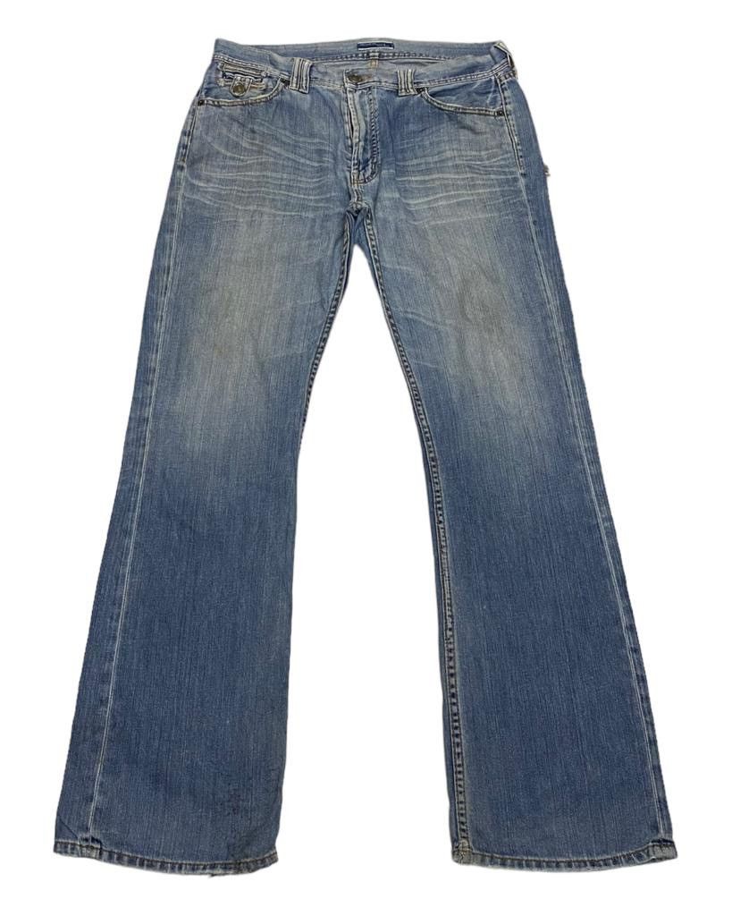 Hysteric Glamour FLARED🔥VILLAND RIPPED FLARE DISTRESSED BOOTCUT JEANS Size US 34 / EU 50 - 2 Thumbnail