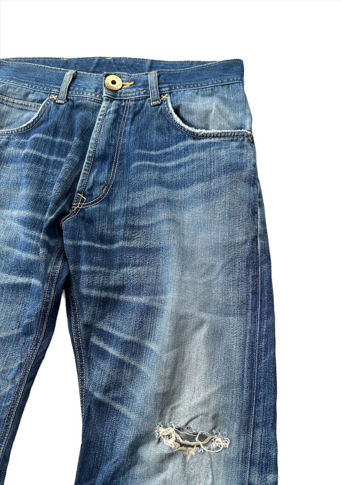 Lee 32x29 Lee cowboy buckle back blue denim jeans Size US 31 - 5 Thumbnail