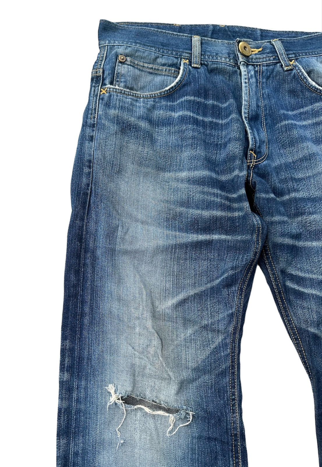Lee 32x29 Lee cowboy buckle back blue denim jeans Size US 31 - 6 Thumbnail