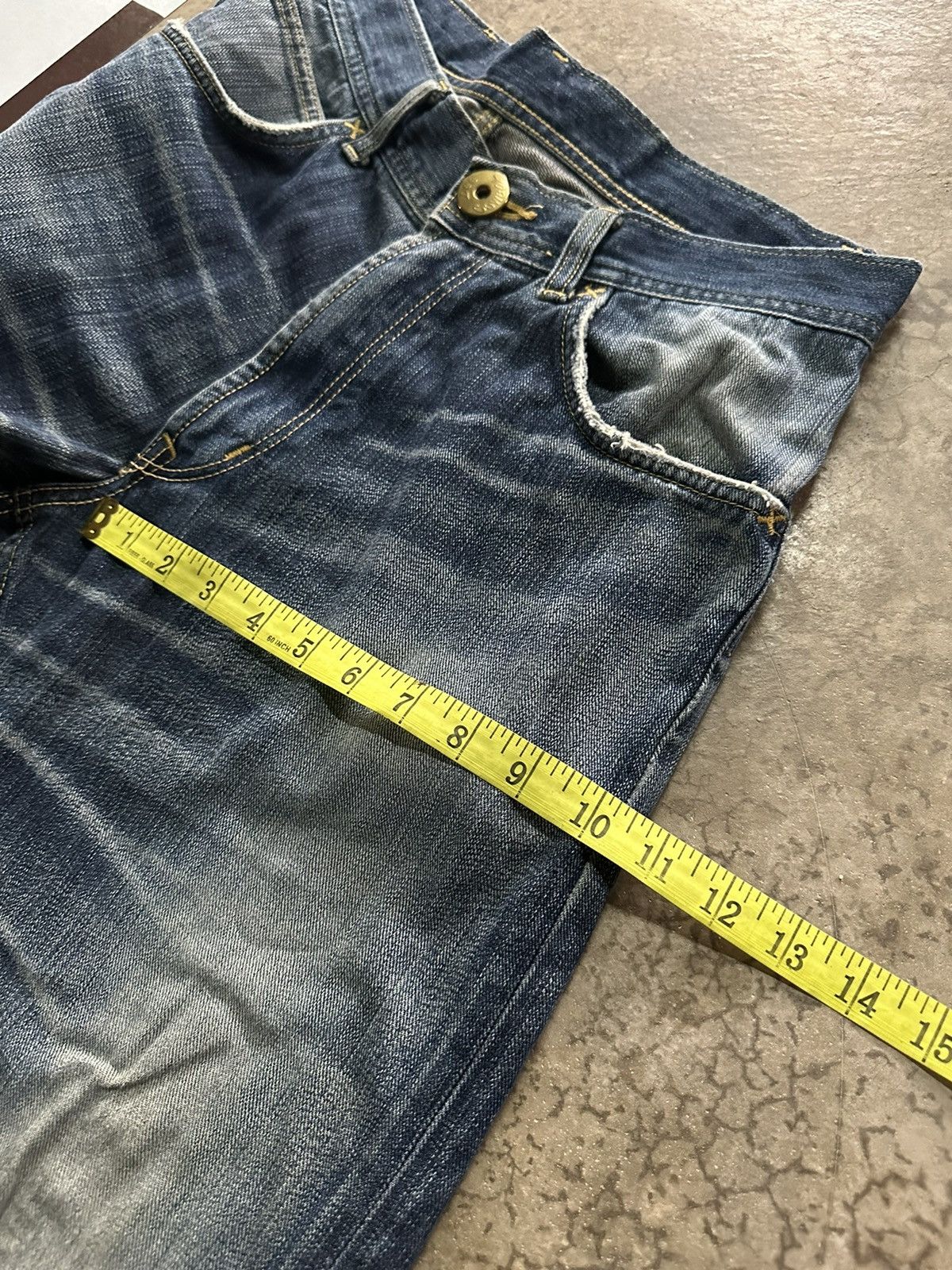 Lee 32x29 Lee cowboy buckle back blue denim jeans Size US 31 - 12 Thumbnail