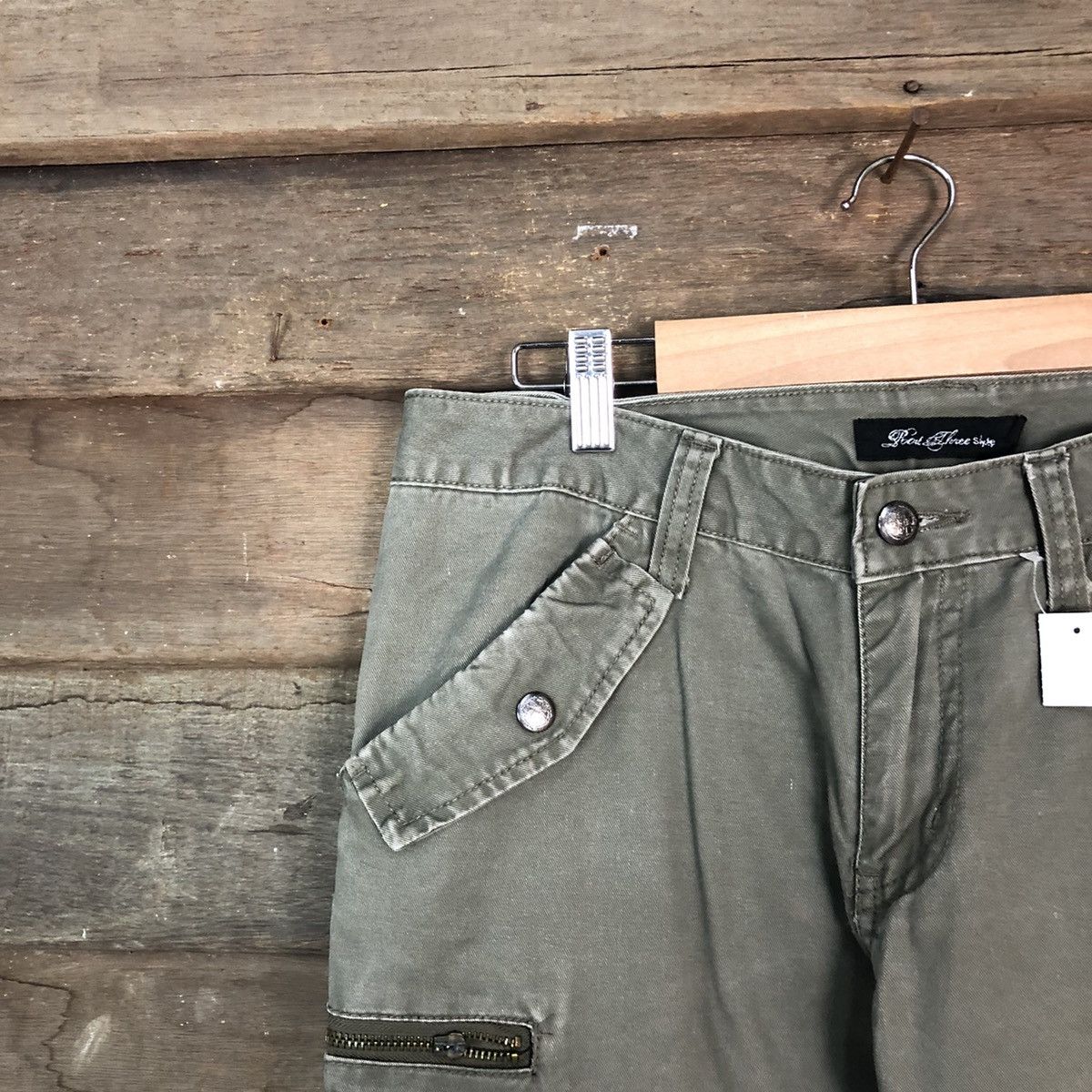 Japanese Brand DL Boot Three utility Cargo Multipocket Pants #1878 Size 30" / US 8 / IT 44 - 4 Thumbnail