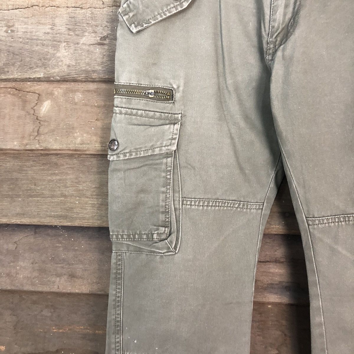 Japanese Brand DL Boot Three utility Cargo Multipocket Pants #1878 Size 30" / US 8 / IT 44 - 6 Thumbnail