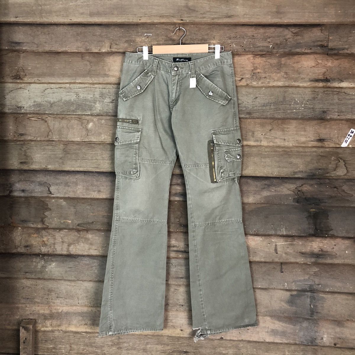 Japanese Brand DL Boot Three utility Cargo Multipocket Pants #1878 Size 30" / US 8 / IT 44 - 1 Thumbnail