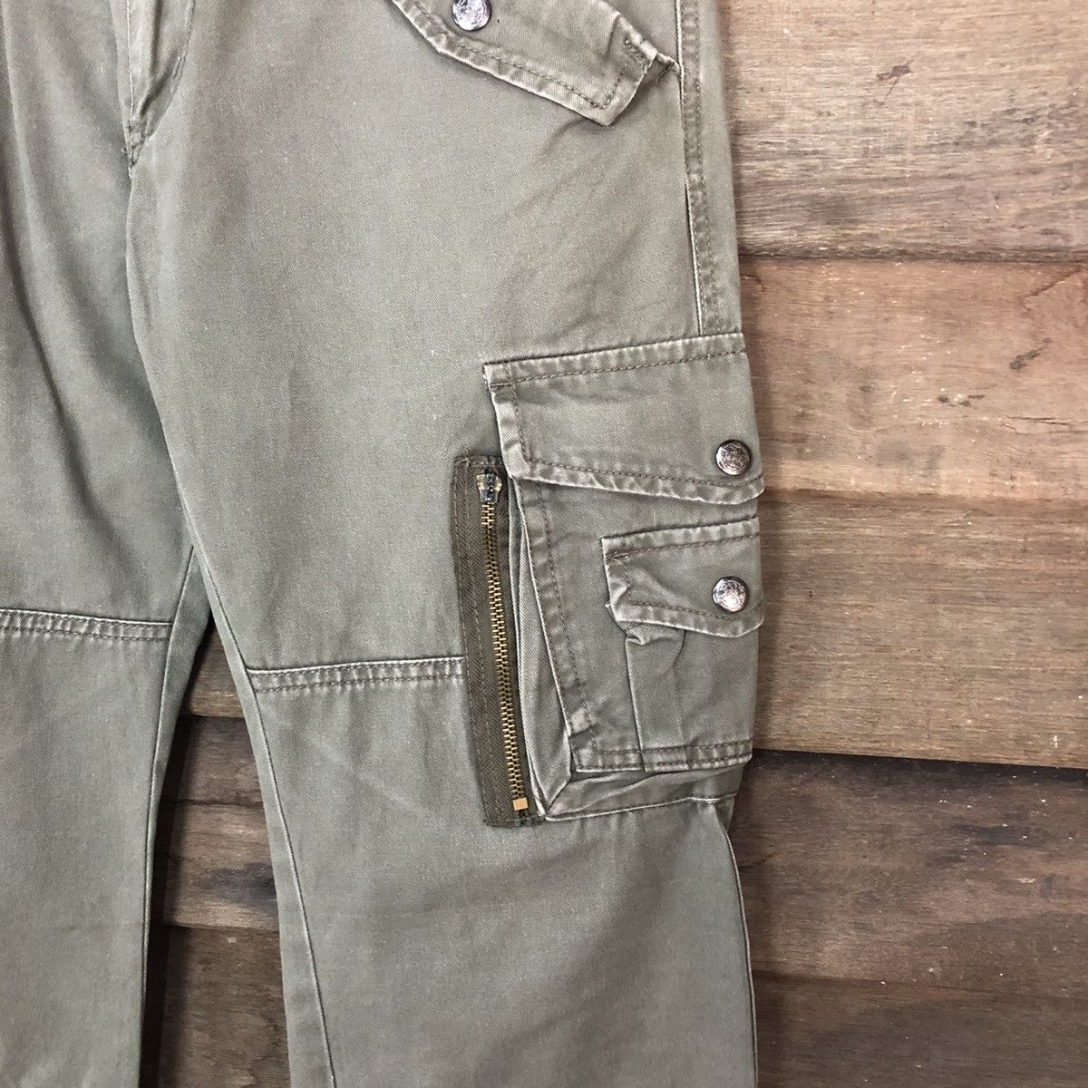 Japanese Brand DL Boot Three utility Cargo Multipocket Pants #1878 Size 30" / US 8 / IT 44 - 7 Thumbnail