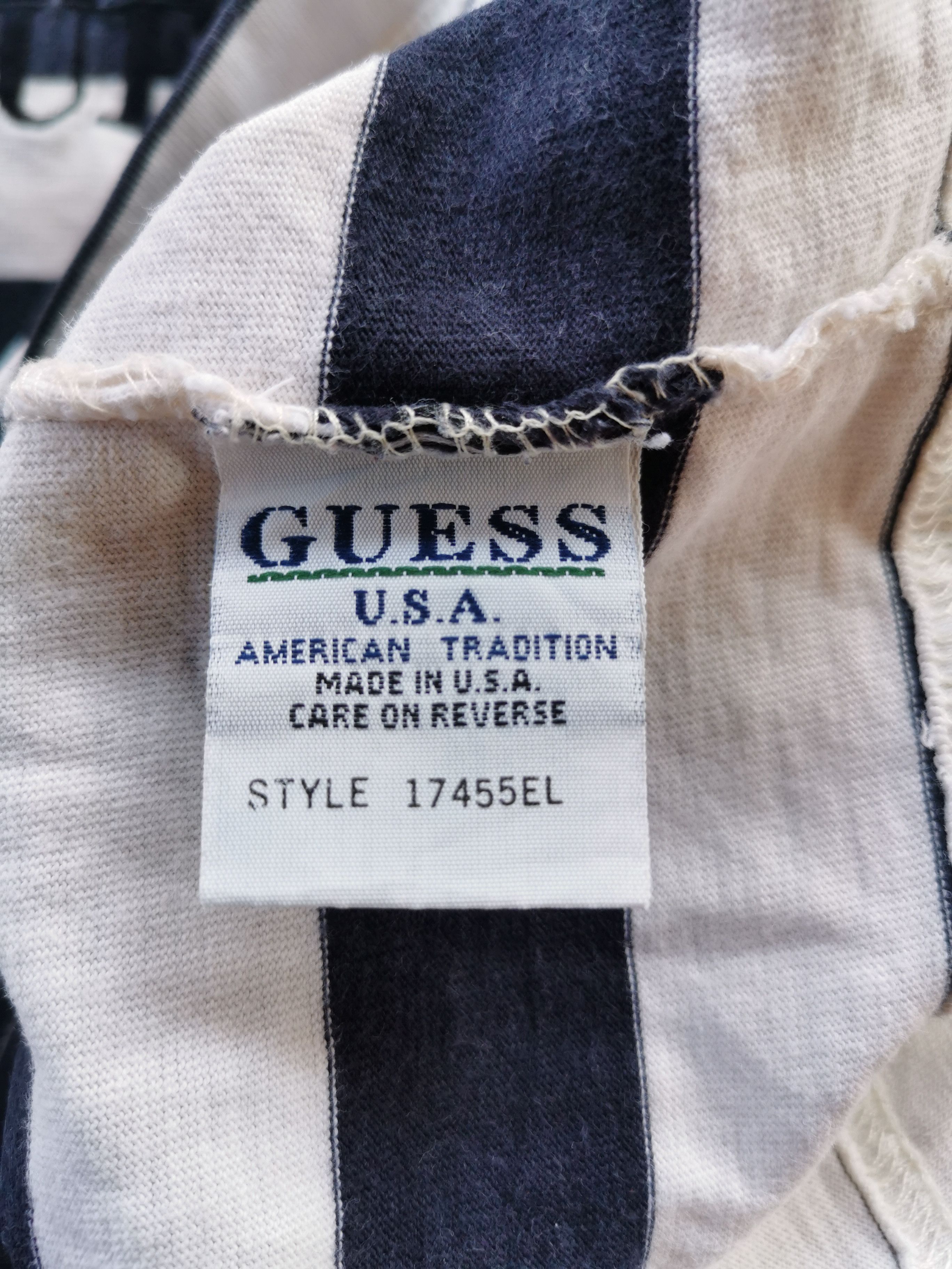 Guess Vintage Guess Stripe Long Sleeve Shirt Size US M / EU 48-50 / 2 - 10 Thumbnail