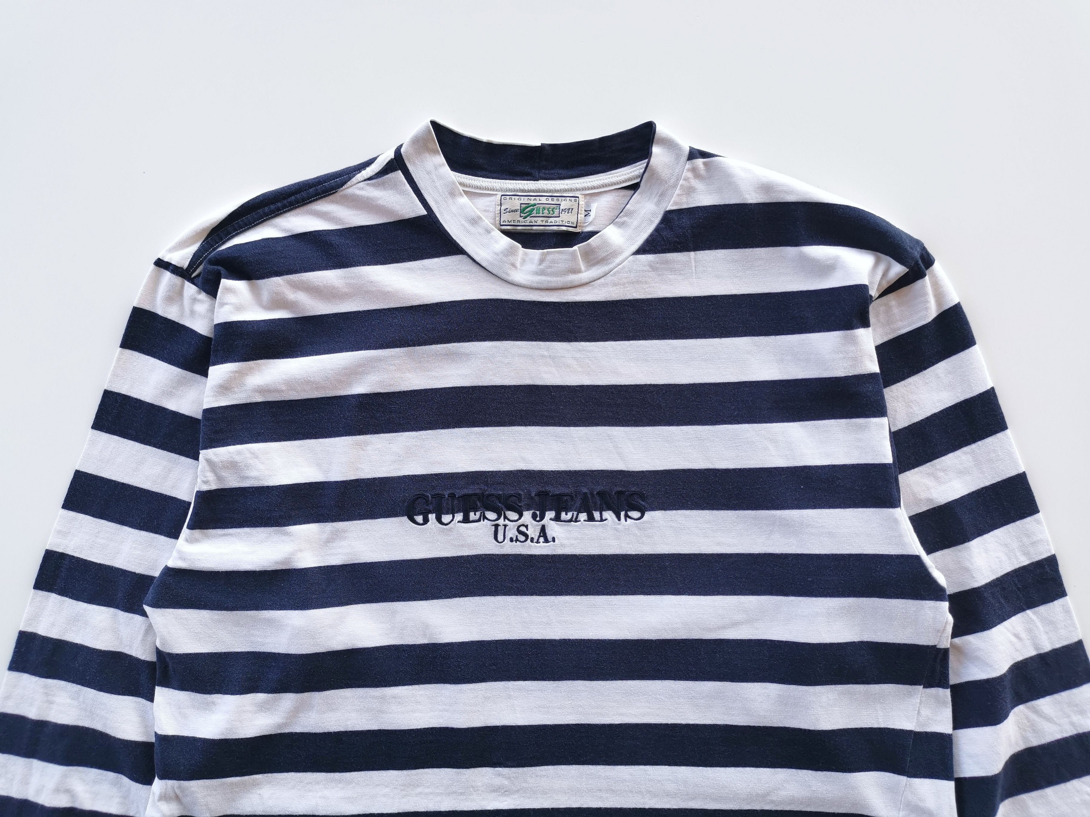 Guess long sleeve striped shirt clearance