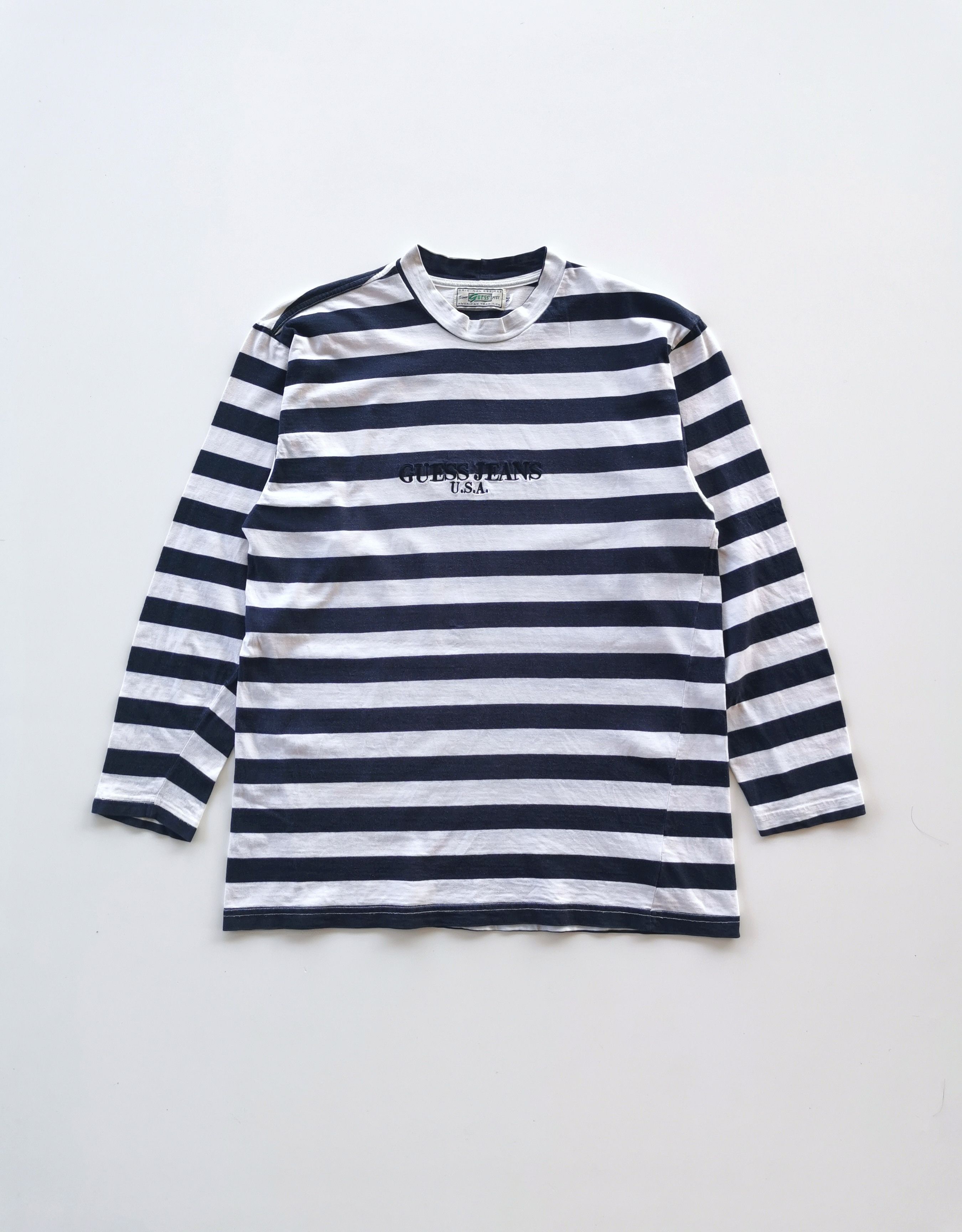 Guess Vintage Guess Stripe Long Sleeve Shirt Size US M / EU 48-50 / 2 - 5 Thumbnail