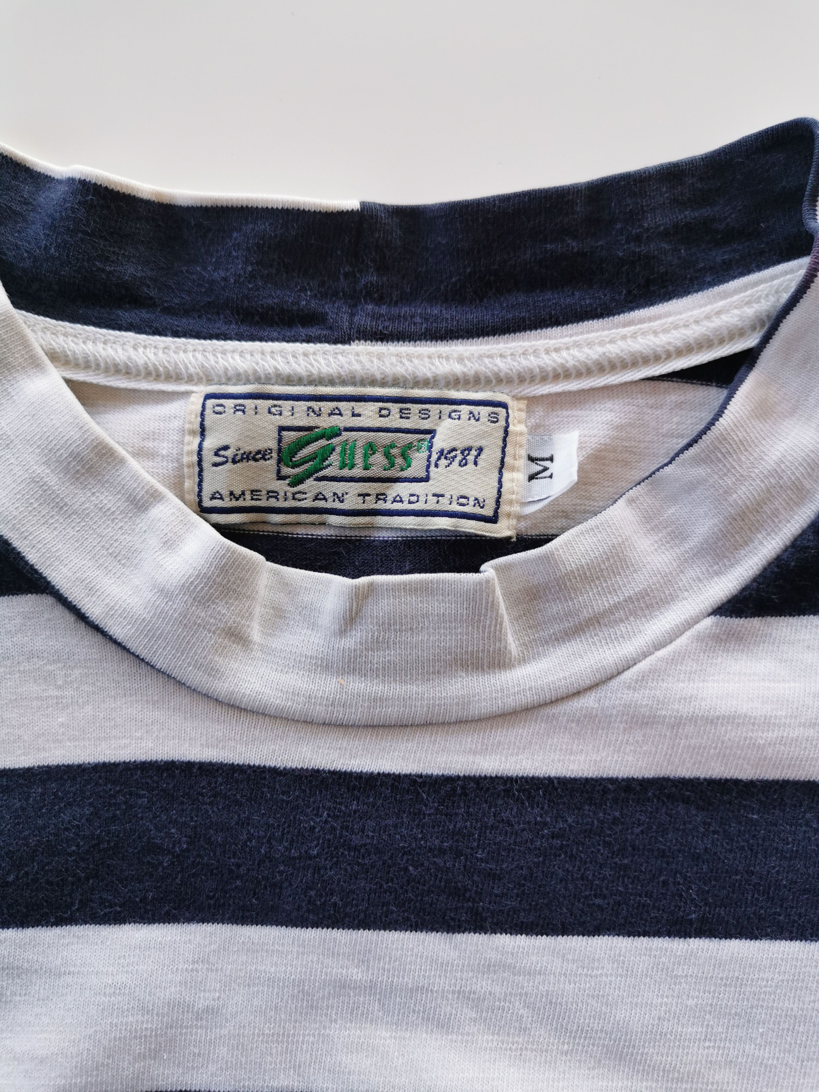 Guess Vintage Guess Stripe Long Sleeve Shirt Size US M / EU 48-50 / 2 - 9 Thumbnail