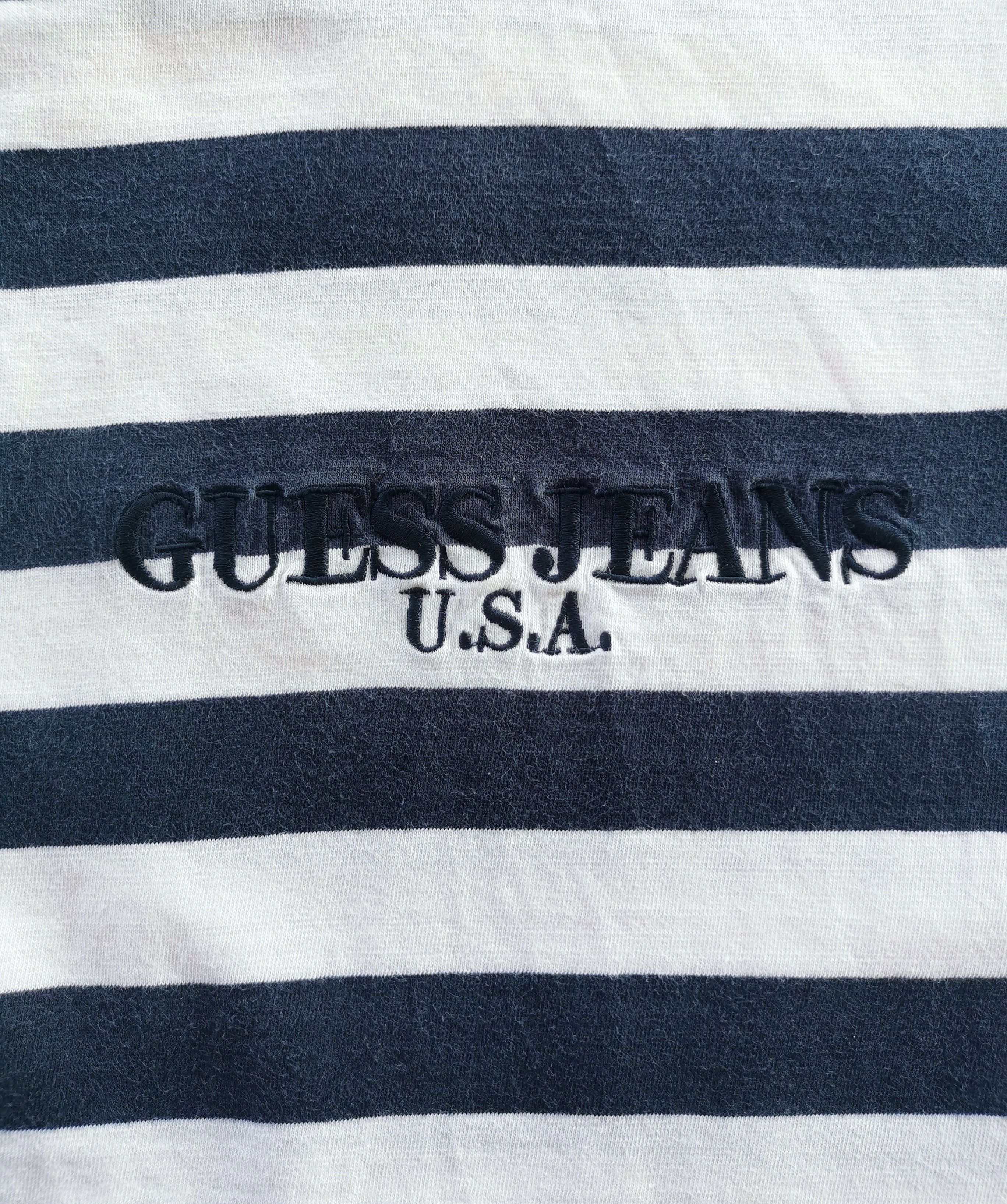 Guess Vintage Guess Stripe Long Sleeve Shirt Size US M / EU 48-50 / 2 - 2 Thumbnail