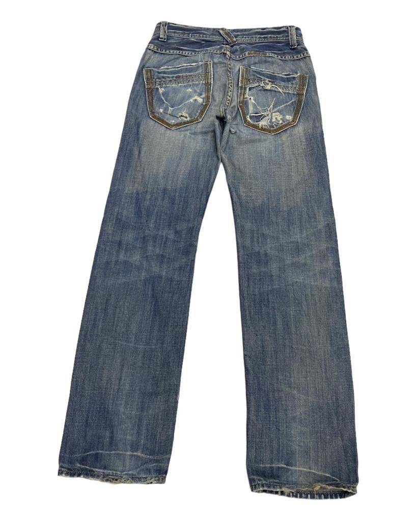 Hysteric Glamour 🔥VINTAGE TAKEO KIKUCHI DISTRESSED RIPPED DENIM PANTS Size US 30 / EU 46 - 6 Thumbnail