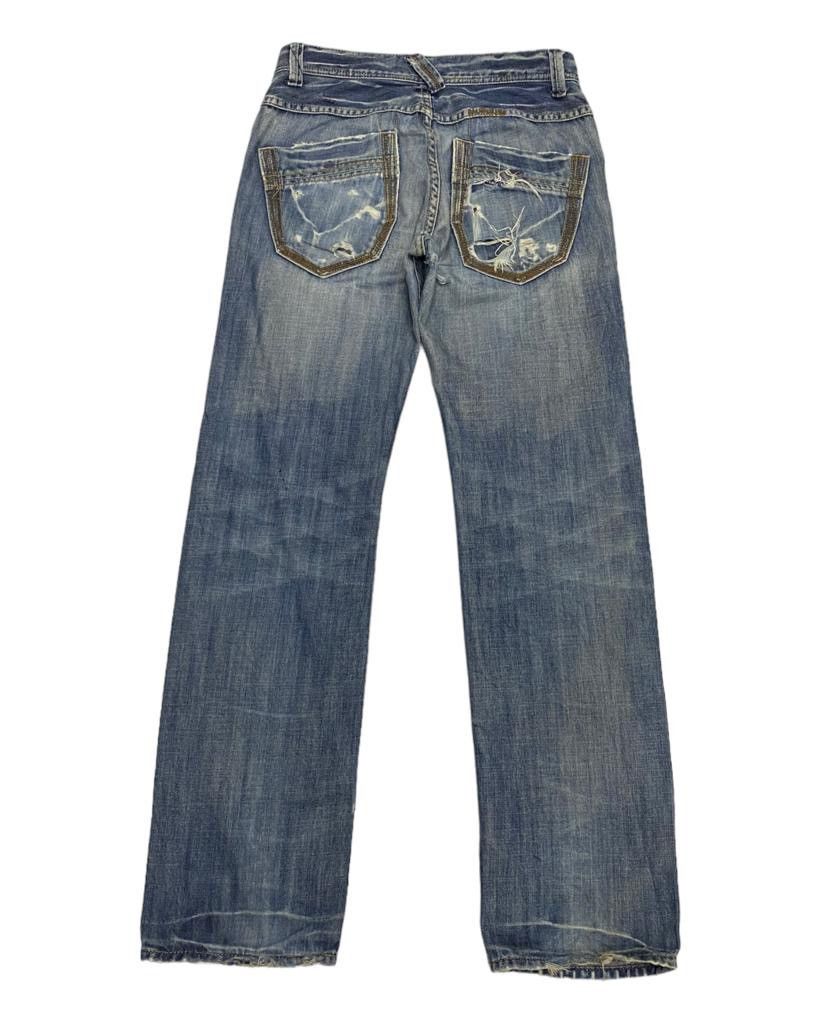 Hysteric Glamour 🔥VINTAGE TAKEO KIKUCHI DISTRESSED RIPPED DENIM PANTS Size US 30 / EU 46 - 1 Thumbnail
