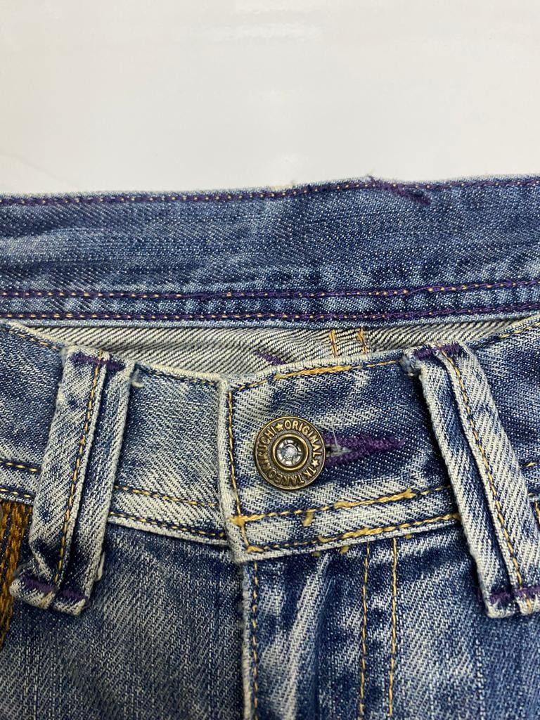 Hysteric Glamour 🔥VINTAGE TAKEO KIKUCHI DISTRESSED RIPPED DENIM PANTS Size US 30 / EU 46 - 9 Thumbnail