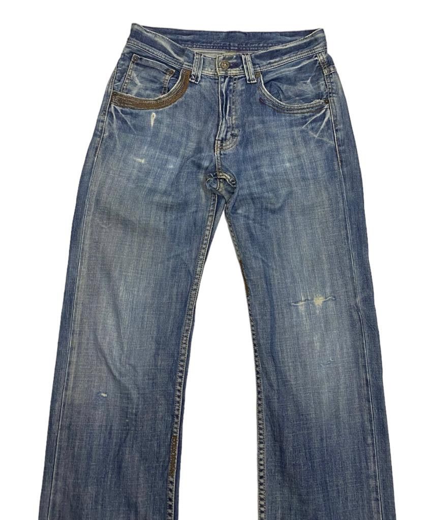 Hysteric Glamour 🔥VINTAGE TAKEO KIKUCHI DISTRESSED RIPPED DENIM PANTS Size US 30 / EU 46 - 4 Thumbnail
