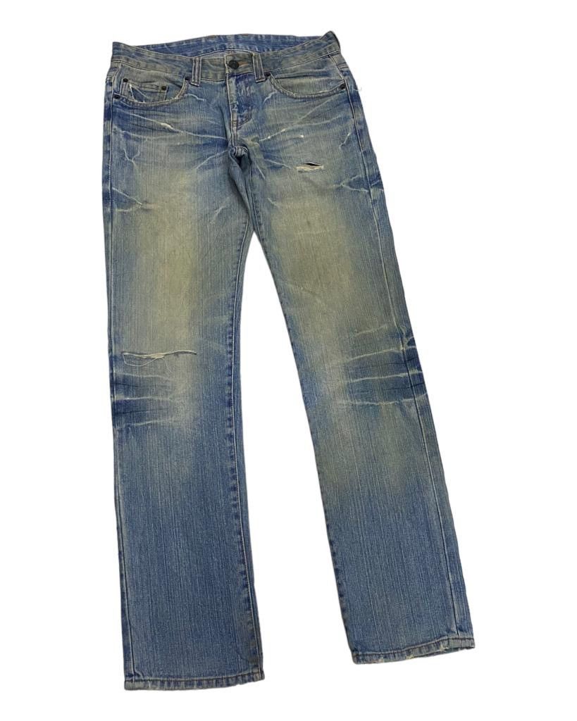 Hysteric Glamour RARE🔥AVANT GARDE DENIM ZIPPED POCKET LIGHTENING PANTS Size US 31 - 7 Thumbnail