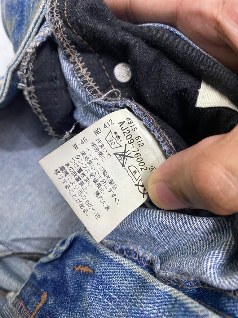 Hysteric Glamour RARE🔥AVANT GARDE DENIM ZIPPED POCKET LIGHTENING PANTS Size US 31 - 10 Thumbnail