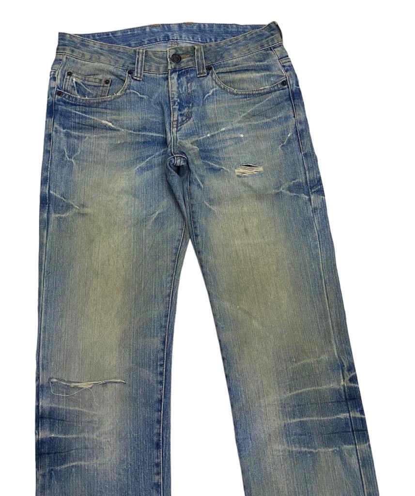 Hysteric Glamour RARE🔥AVANT GARDE DENIM ZIPPED POCKET LIGHTENING PANTS Size US 31 - 5 Thumbnail