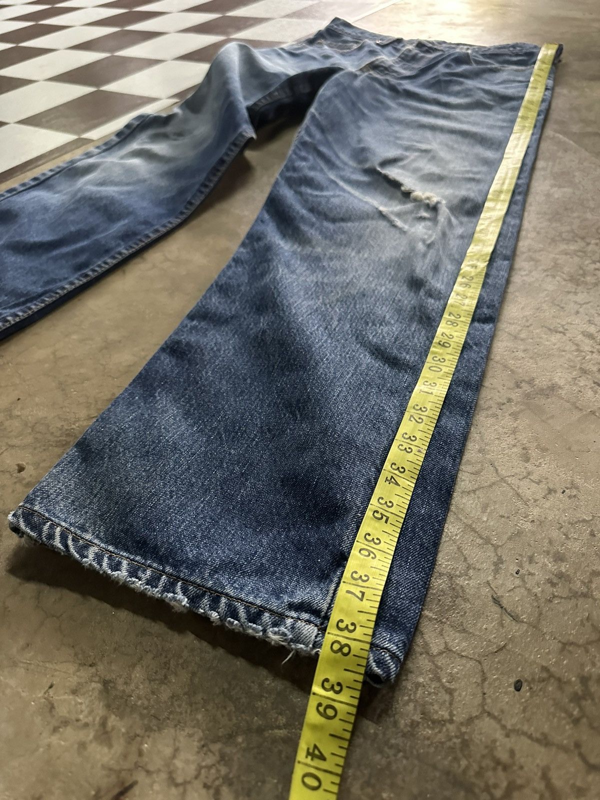 Levi's 31x27 Vintage Levi’s 501 dark blue denim jeans Size US 31 - 7 Thumbnail