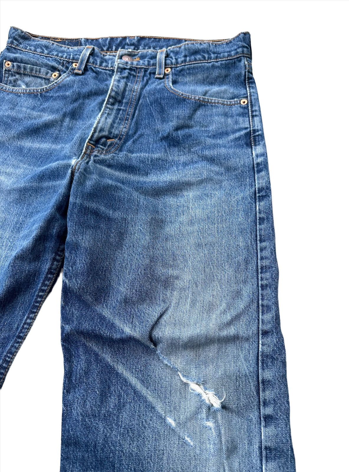 Levi's 31x27 Vintage Levi’s 501 dark blue denim jeans Size US 31 - 4 Thumbnail
