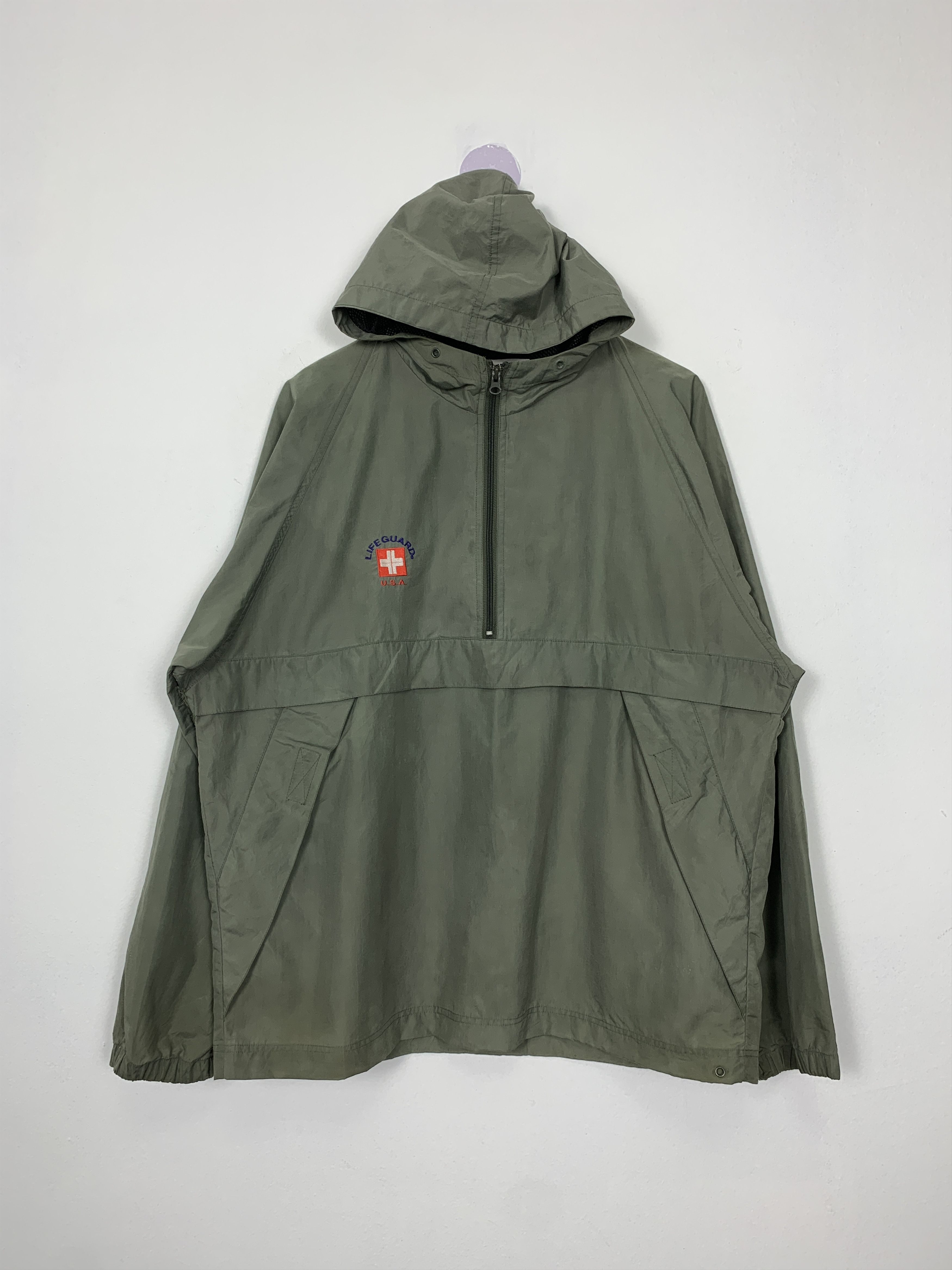 Vintage Vintage LIFE GUARD USA Anorak Half Zipper Jacket J1035 Size US L / EU 52-54 / 3 - 1 Thumbnail