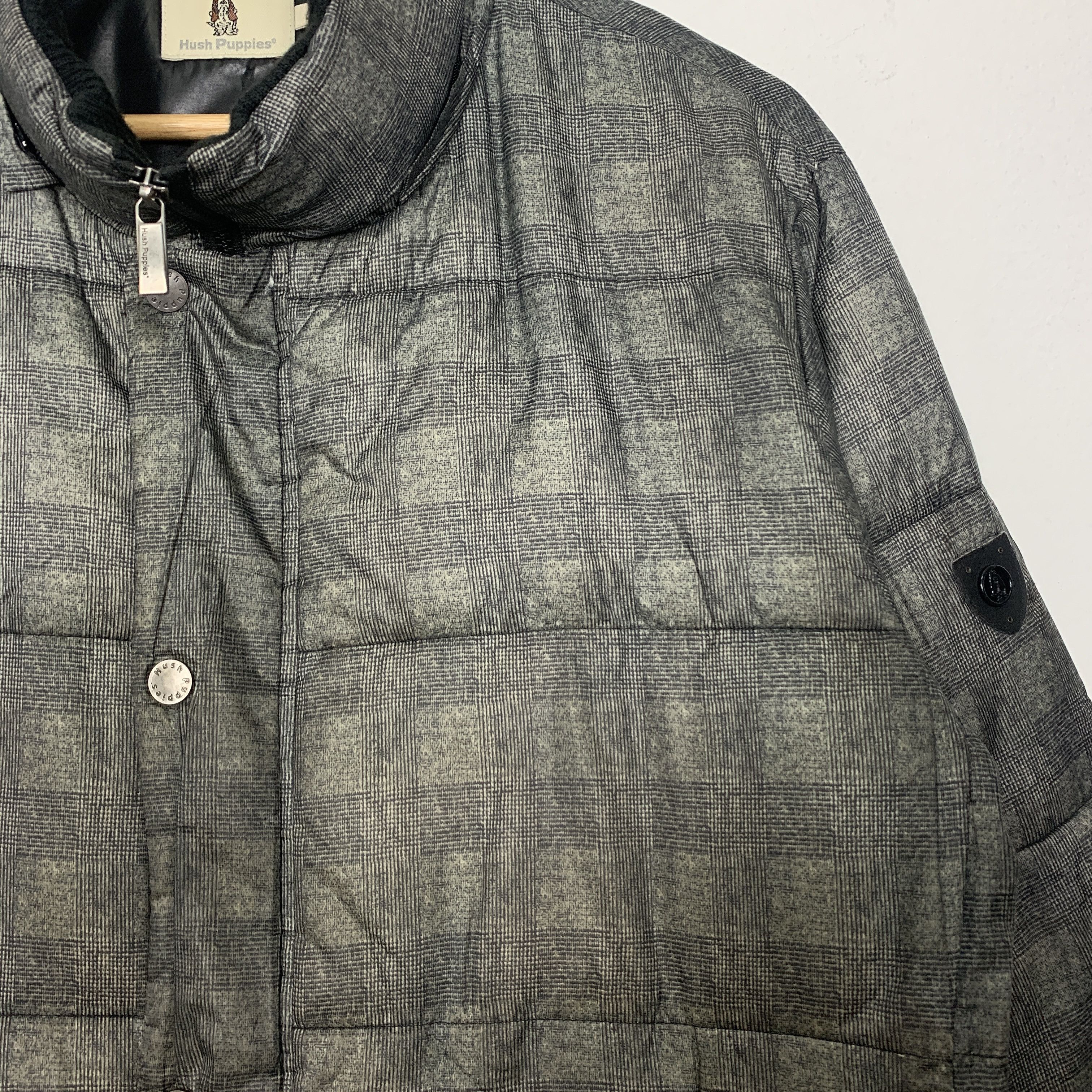 Hush Puppies Vintage HUSH PUPPIES Puffer Jackets Checkered J1049 Size US L / EU 52-54 / 3 - 3 Thumbnail