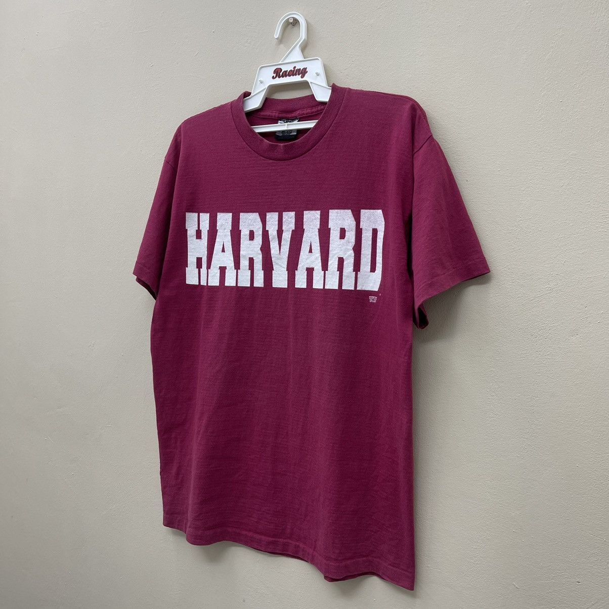 Vintage Vintage 90s Harvard University T-Shirt Big Logo Size US L / EU 52-54 / 3 - 5 Thumbnail