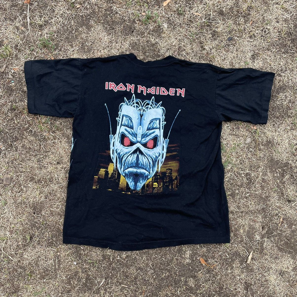 Vintage Vintage Iron Maiden Band Tee Graphic Print Grunge Rock Y2K M Size US M / EU 48-50 / 2 - 1 Thumbnail