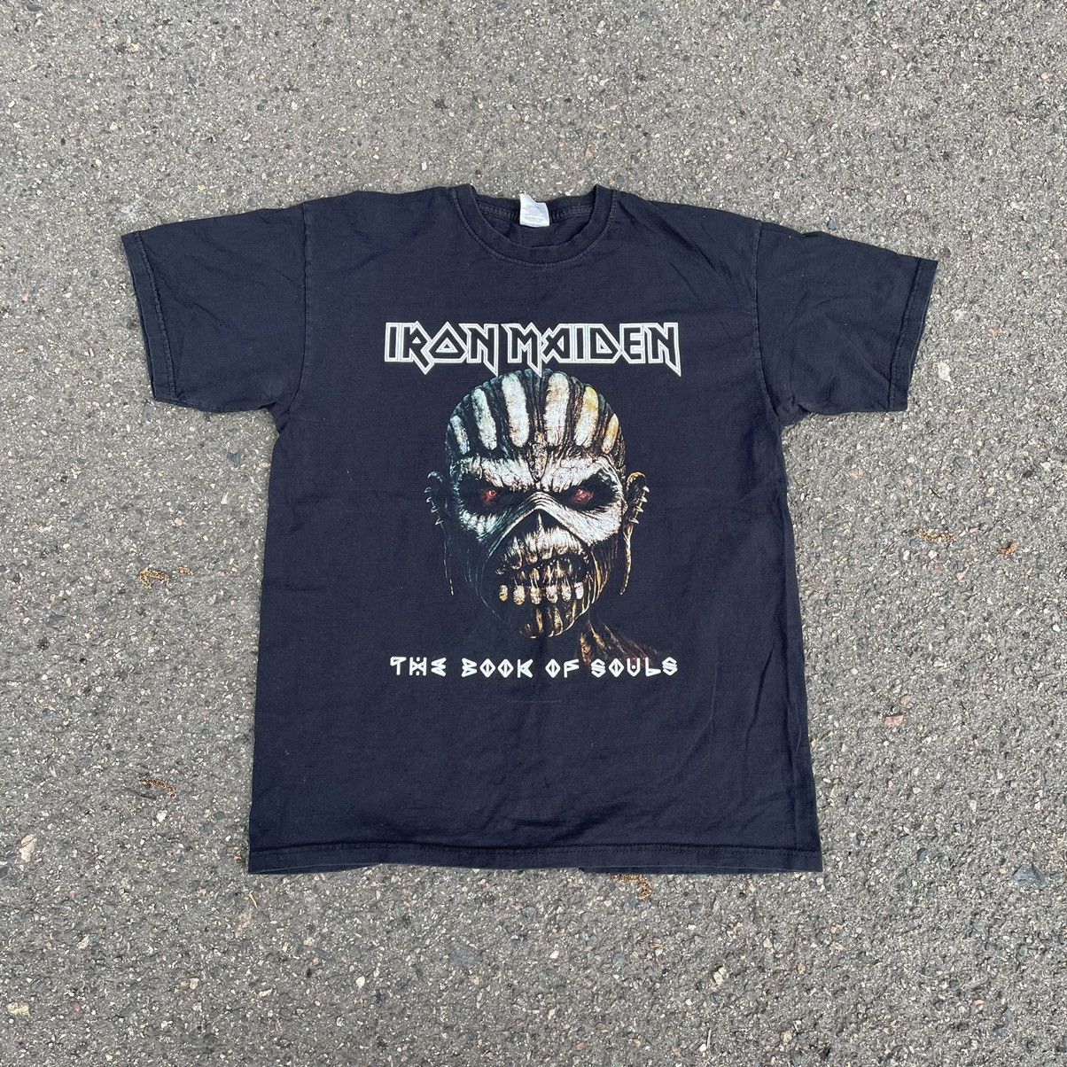 Vintage Vintage 90s Iron Maiden Faded Band Tee Graphic Grunge Slim L Size US L / EU 52-54 / 3 - 2 Thumbnail