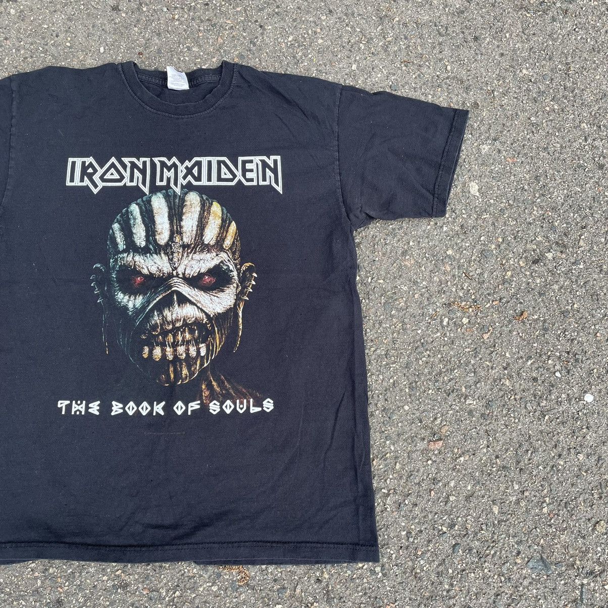 Vintage Vintage 90s Iron Maiden Faded Band Tee Graphic Grunge Slim L Size US L / EU 52-54 / 3 - 3 Thumbnail