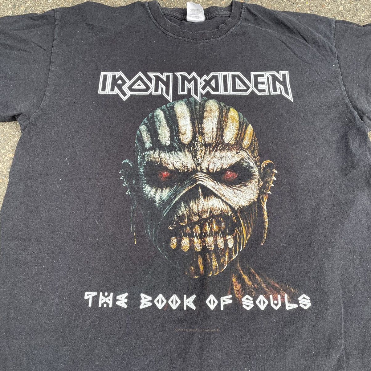 Vintage Vintage 90s Iron Maiden Faded Band Tee Graphic Grunge Slim L Size US L / EU 52-54 / 3 - 5 Thumbnail