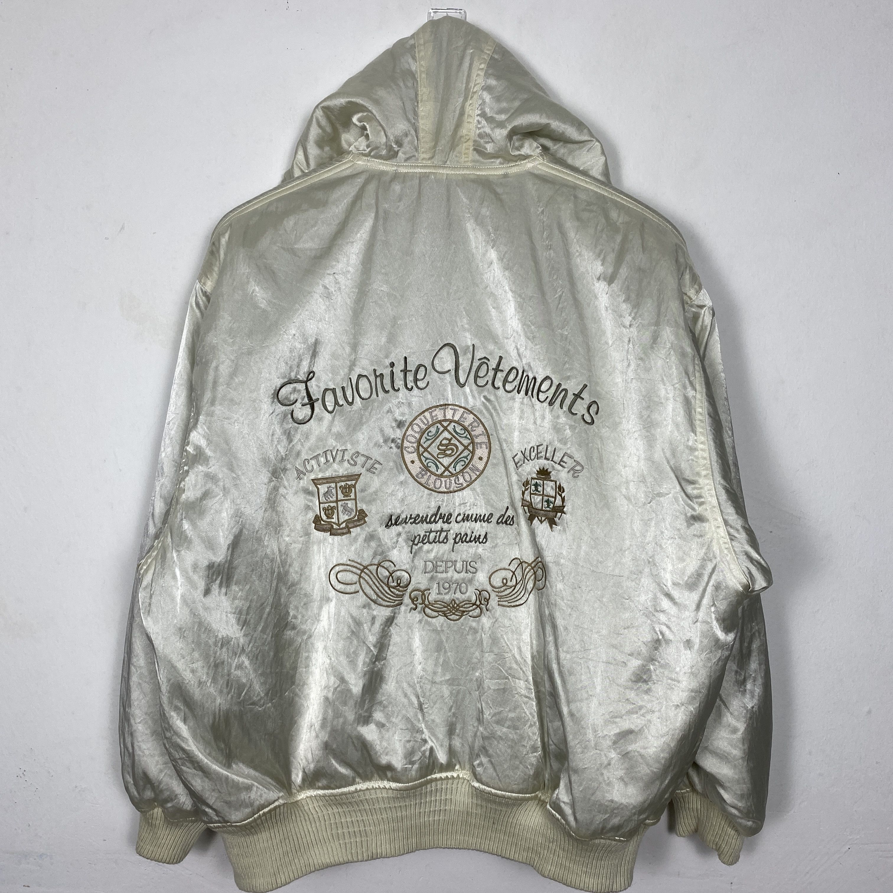 Vintage Vintage IL SUFFIT Reversible Hoodie Bomber Jacket J0199 Size US M / EU 48-50 / 2 - 1 Thumbnail
