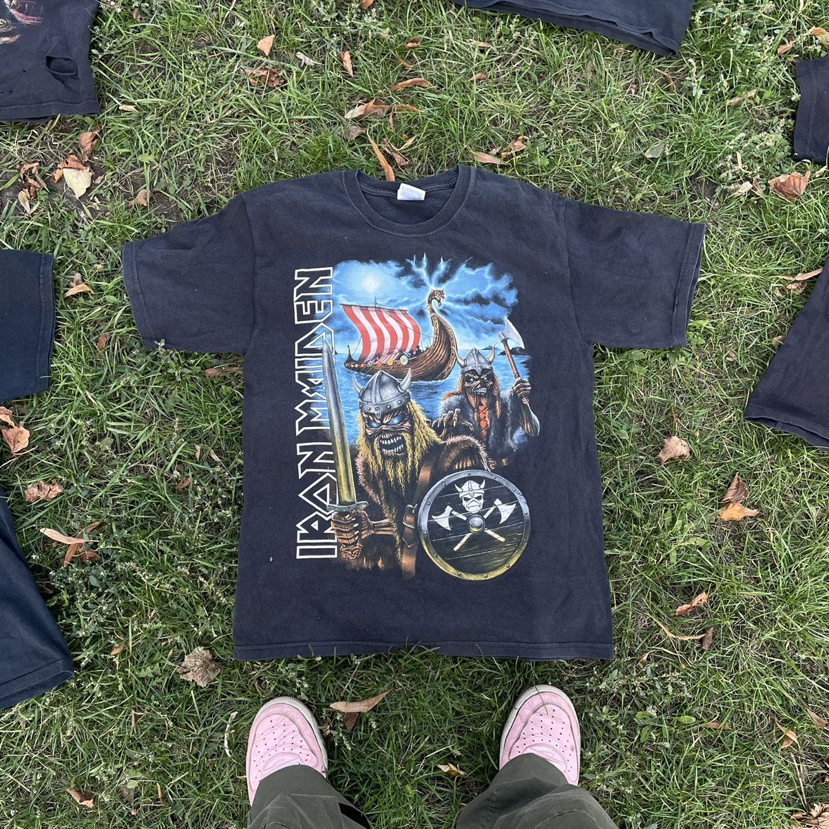 Vintage Vintage Y2K Sun Faded Graphic Tee Norse Viking Skull Skate M Size US M / EU 48-50 / 2 - 1 Thumbnail