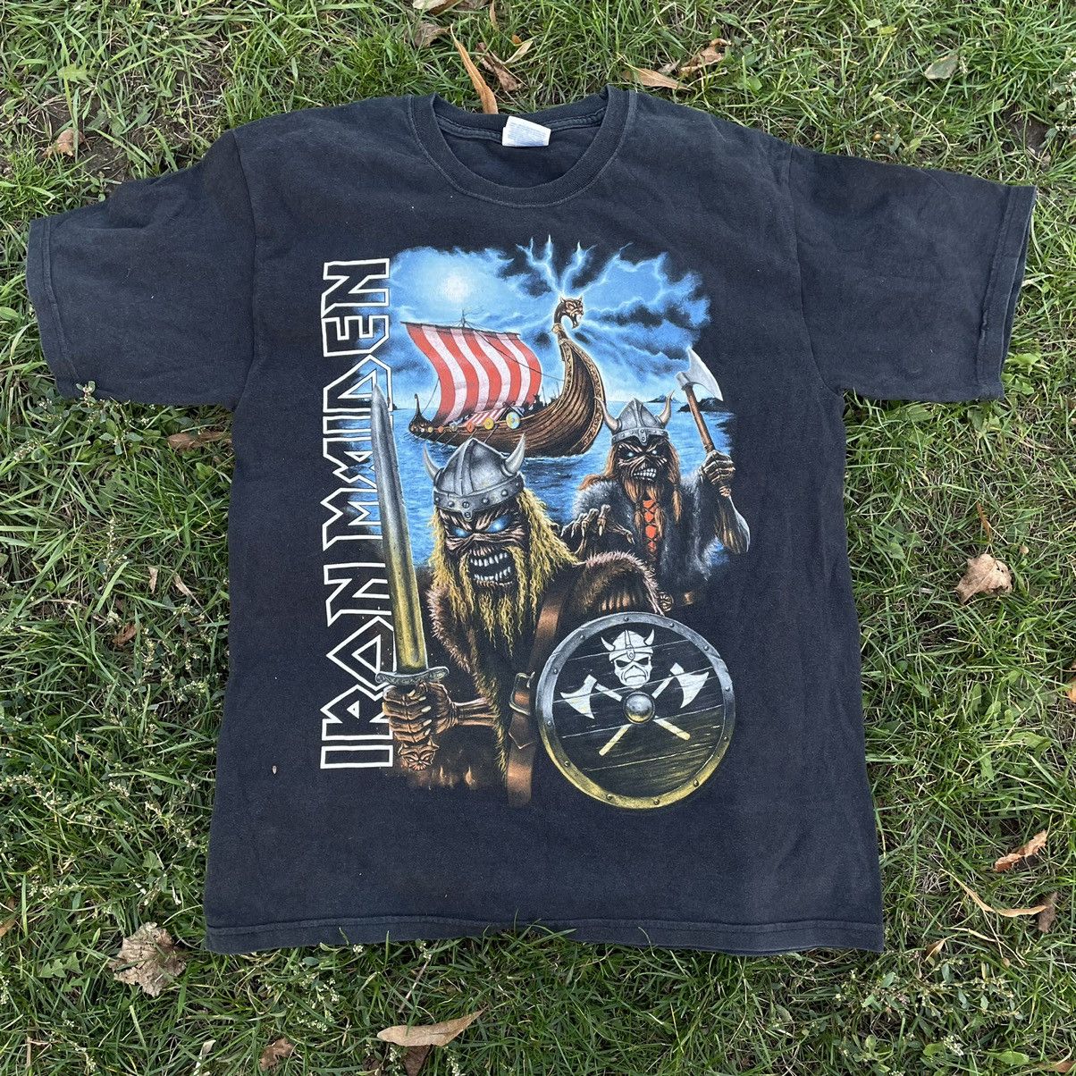 Vintage Vintage Y2K Sun Faded Graphic Tee Norse Viking Skull Skate M Size US M / EU 48-50 / 2 - 3 Thumbnail