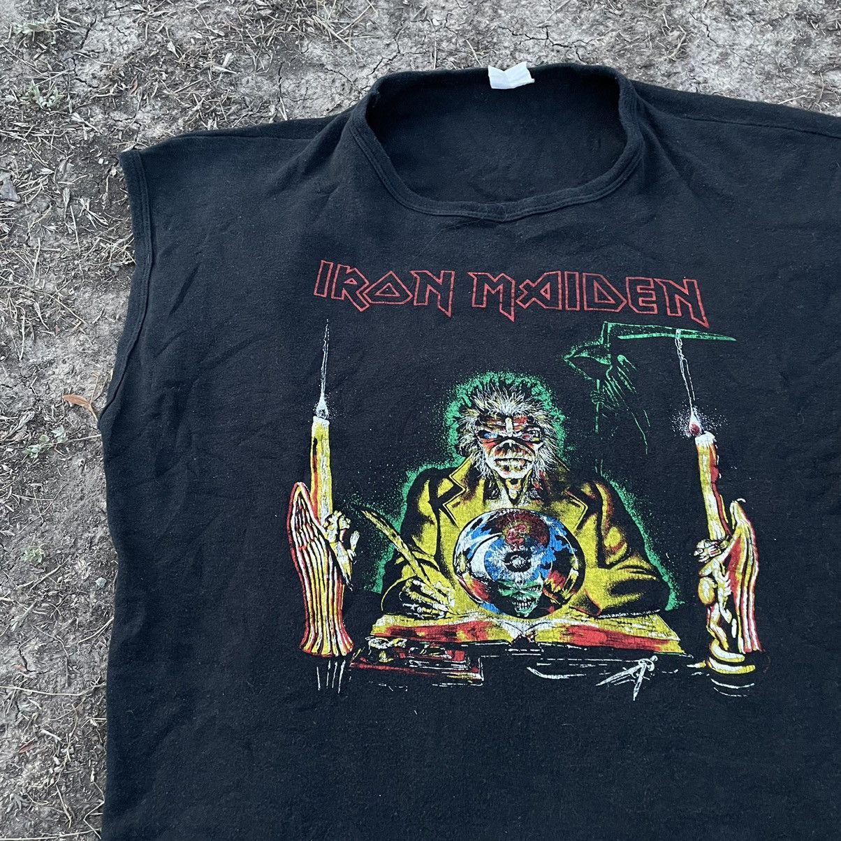 Vintage Vintage 80s Iron Maiden Band Tee Graphic Print Rock Grunge S Size US S / EU 44-46 / 1 - 3 Thumbnail