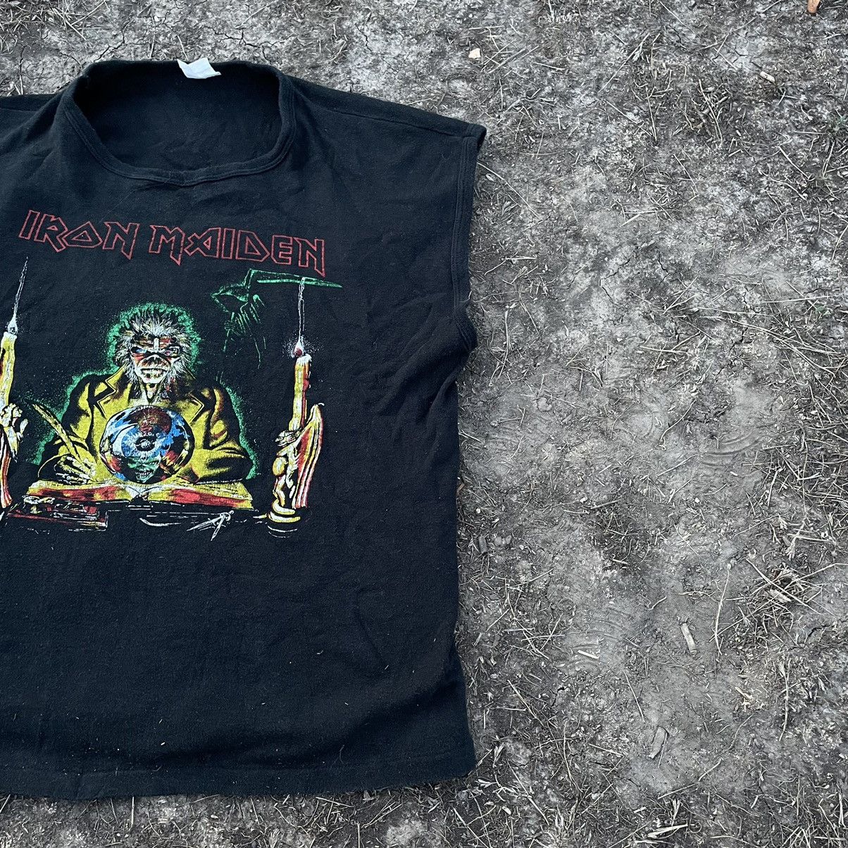Vintage Vintage 80s Iron Maiden Band Tee Graphic Print Rock Grunge S Size US S / EU 44-46 / 1 - 2 Thumbnail
