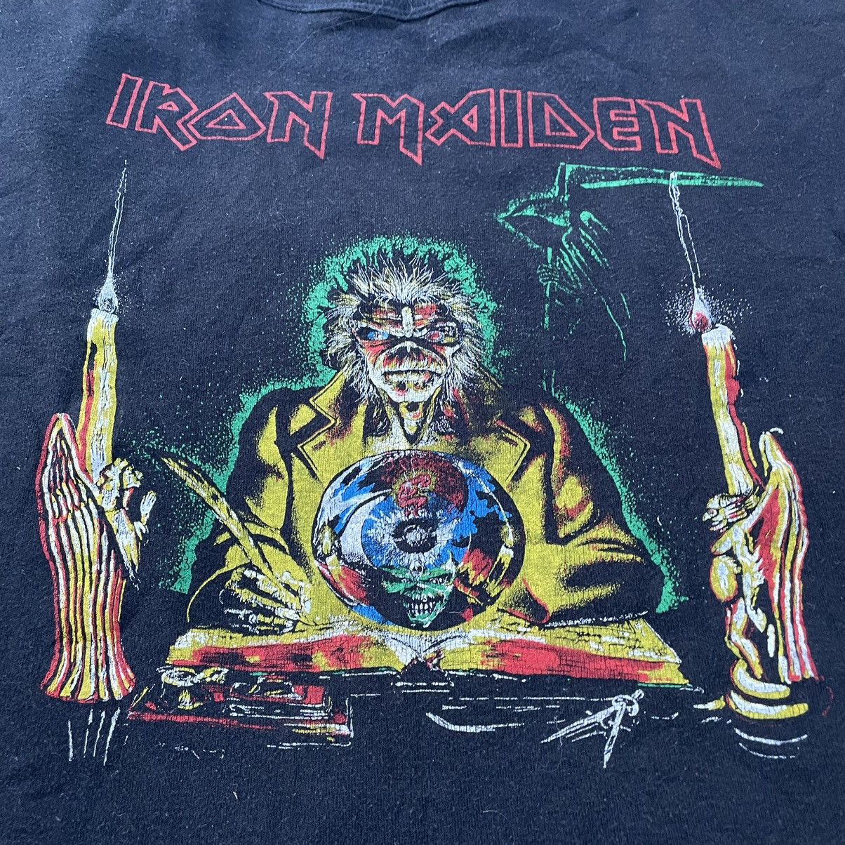Vintage Vintage 80s Iron Maiden Band Tee Graphic Print Rock Grunge S Size US S / EU 44-46 / 1 - 4 Thumbnail