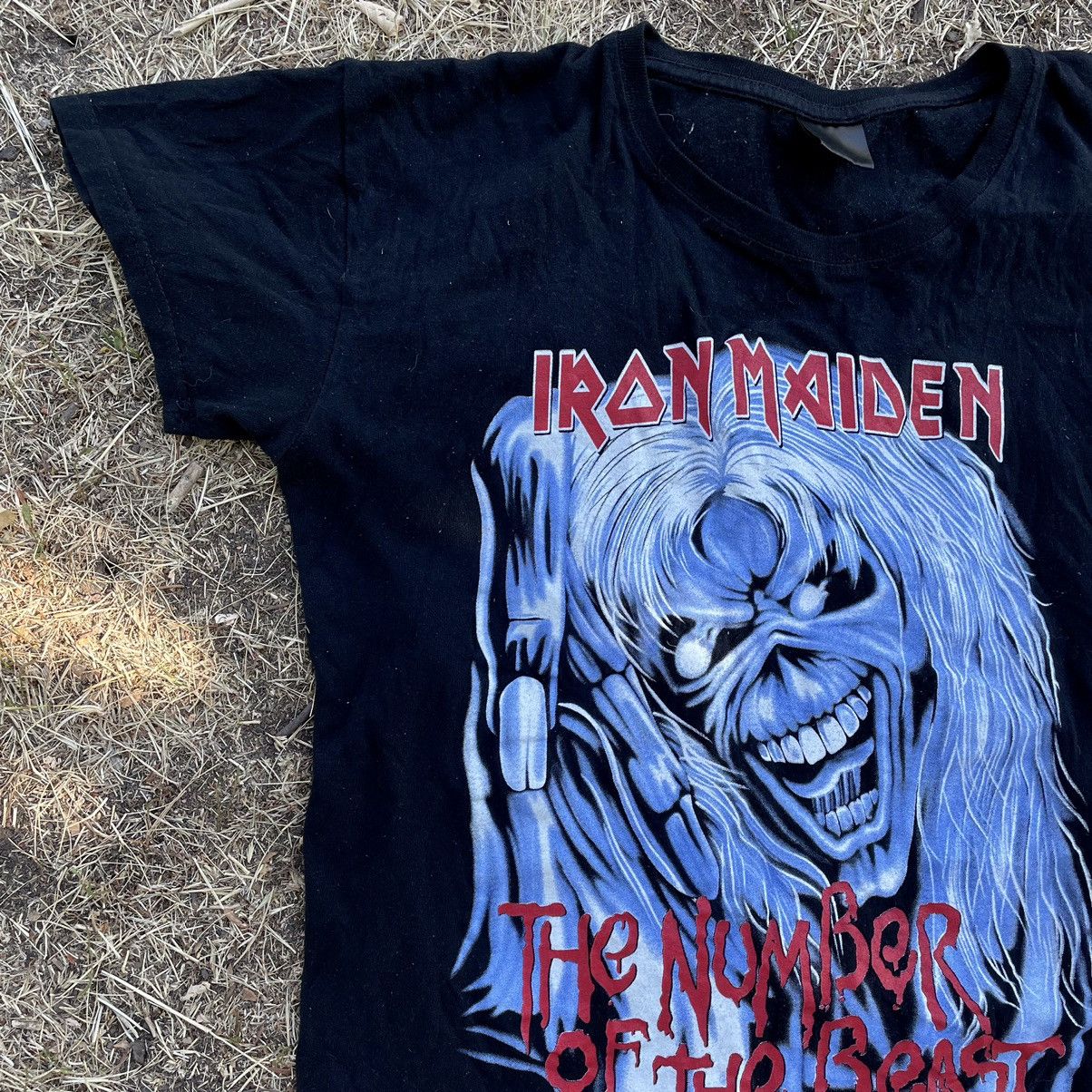 Vintage Vintage 90s Iron Maiden Band Tee Graphic Punk Streetwear L Size US L / EU 52-54 / 3 - 6 Thumbnail