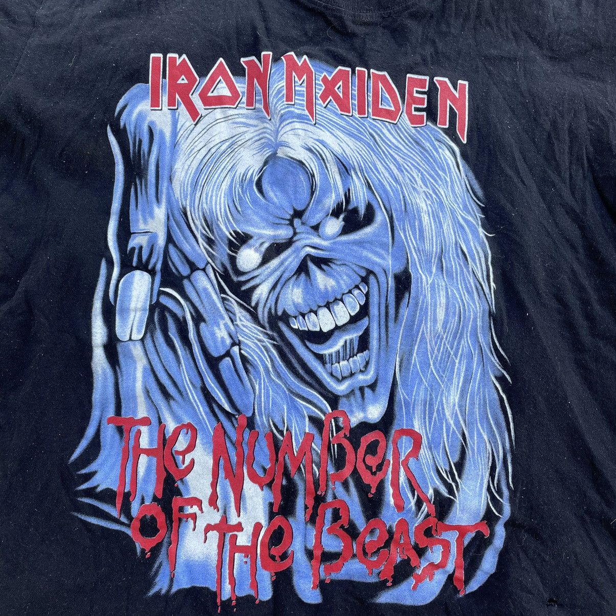 Vintage Vintage 90s Iron Maiden Band Tee Graphic Punk Streetwear L Size US L / EU 52-54 / 3 - 4 Thumbnail