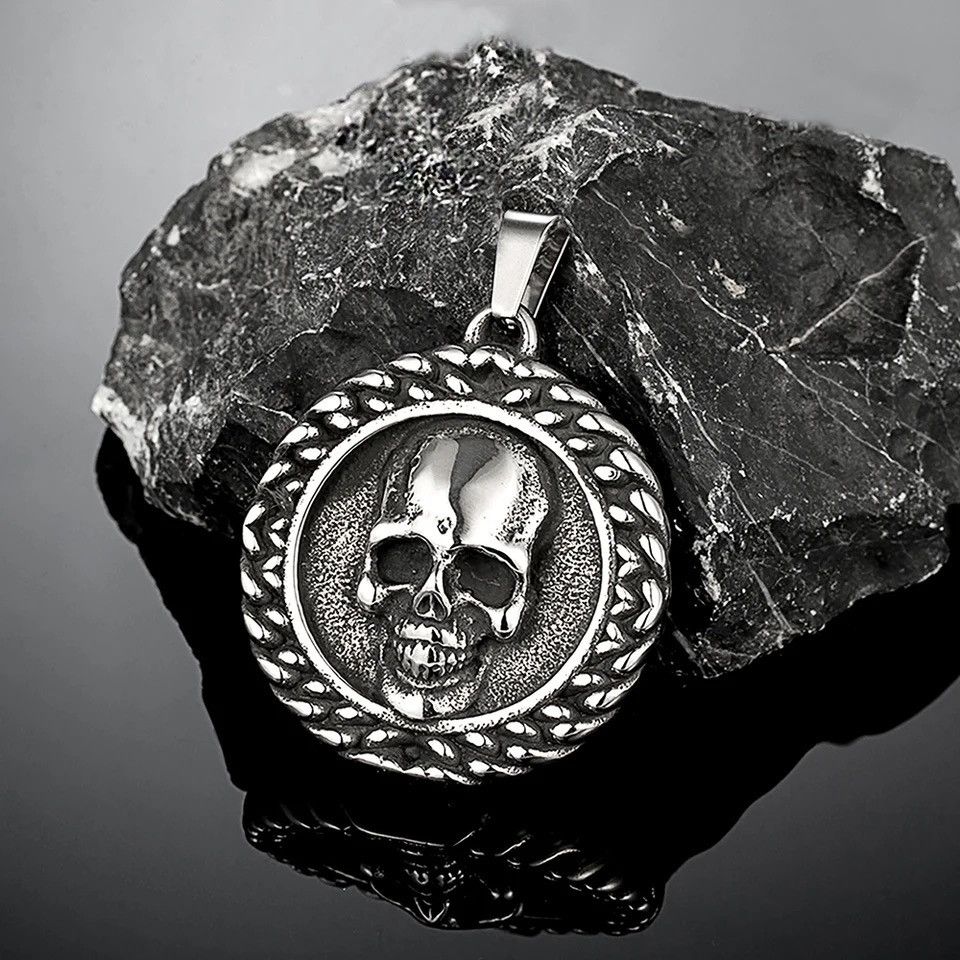 Jewelry Domineering Skull Pendant Necklace Size ONE SIZE - 4 Thumbnail