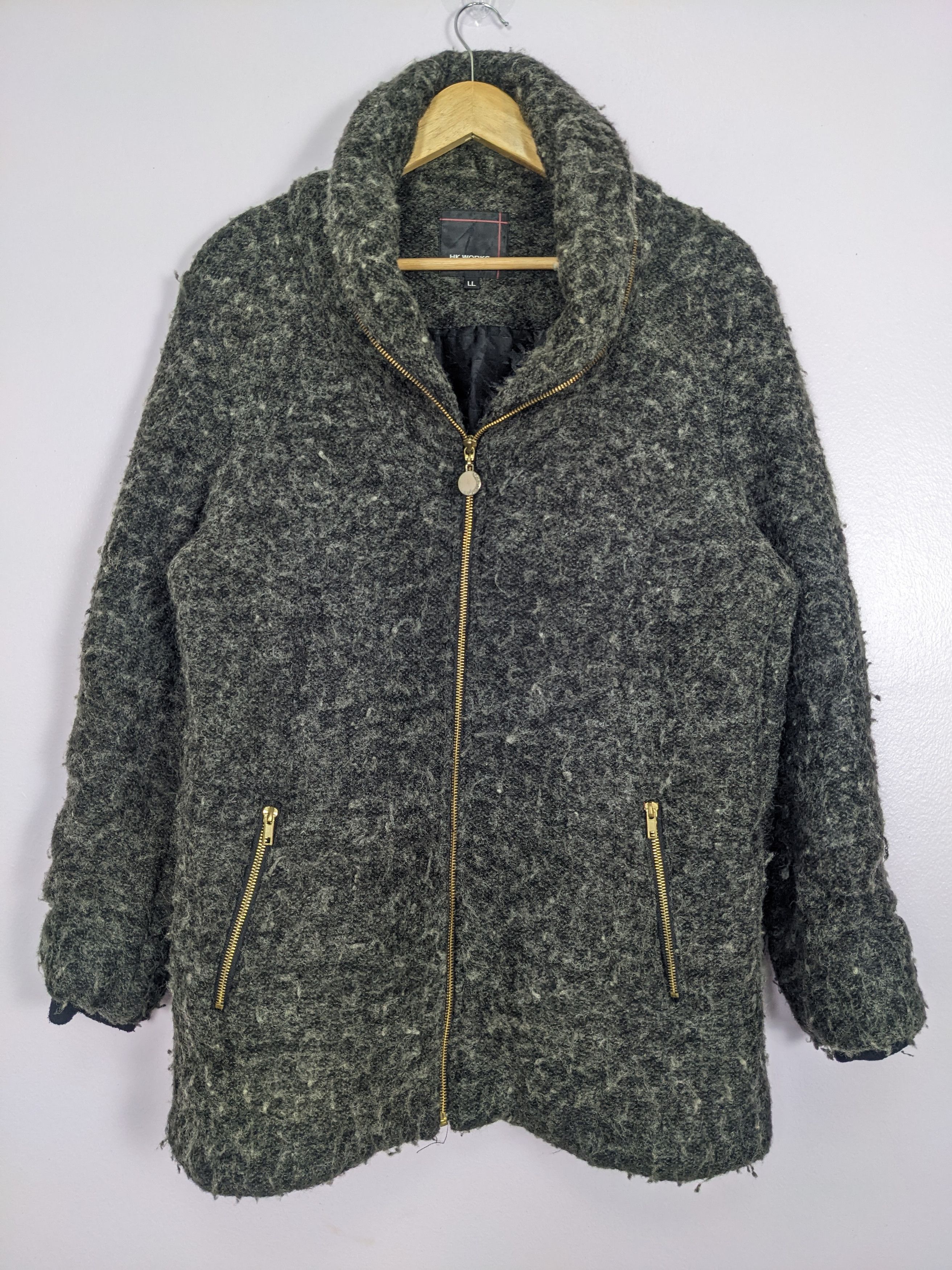 London Fog Vintage HK WORKS LONDON Wool Jackets J0232 Size S / US 4 / IT 40 - 1 Thumbnail