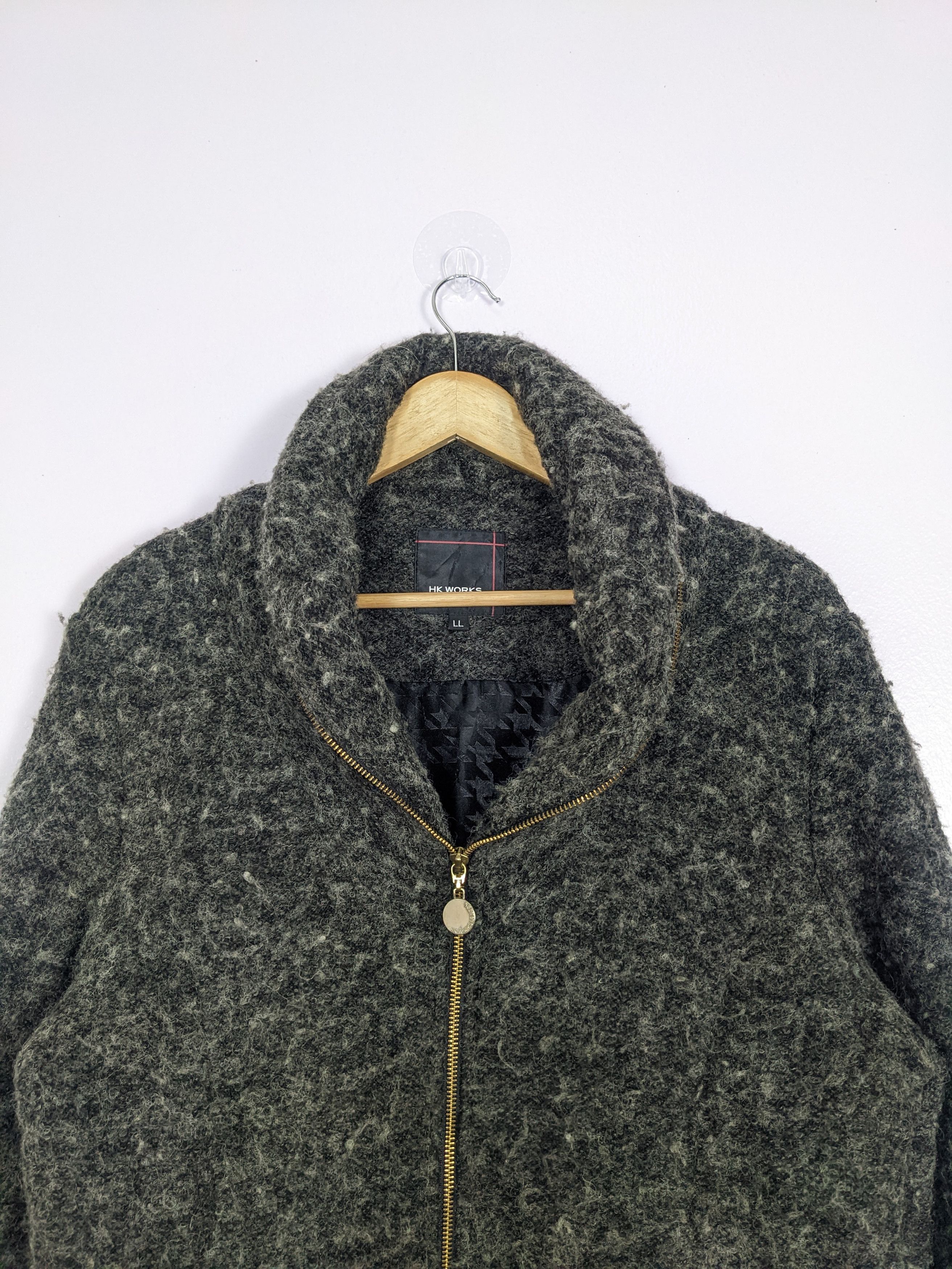 London Fog Vintage HK WORKS LONDON Wool Jackets J0232 Size S / US 4 / IT 40 - 2 Thumbnail