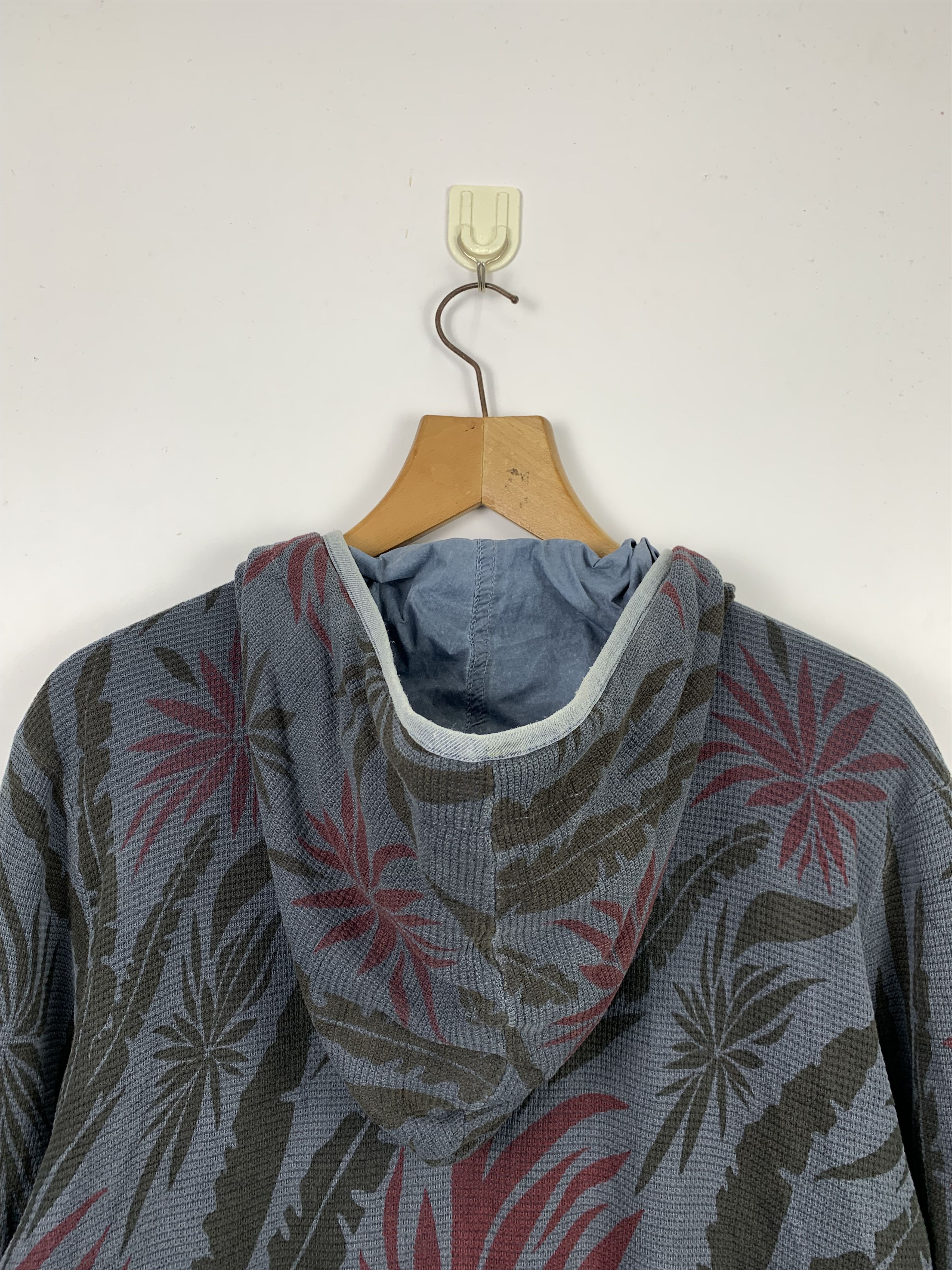 Bark Vintage Bark Floral Design Hoodie Zip Up Jacket J0262 Size US M / EU 48-50 / 2 - 17 Thumbnail