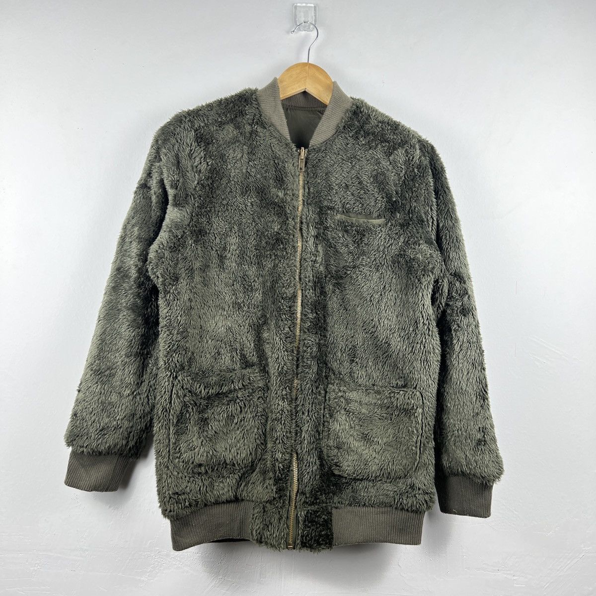Japanese Brand Vintage Reversible Fleece Bomber Jacket J0036 Size US L / EU 52-54 / 3 - 3 Thumbnail