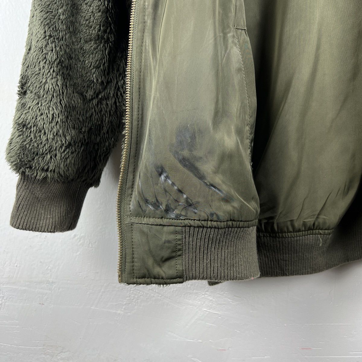 Japanese Brand Vintage Reversible Fleece Bomber Jacket J0036 Size US L / EU 52-54 / 3 - 6 Thumbnail