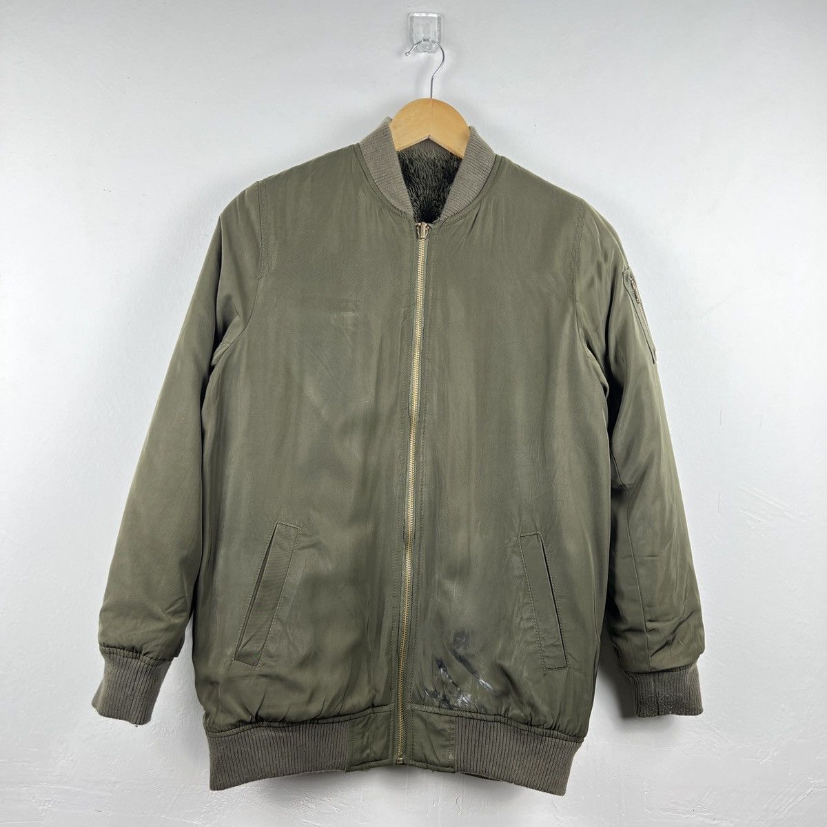 Japanese Brand Vintage Reversible Fleece Bomber Jacket J0036 Size US L / EU 52-54 / 3 - 8 Thumbnail