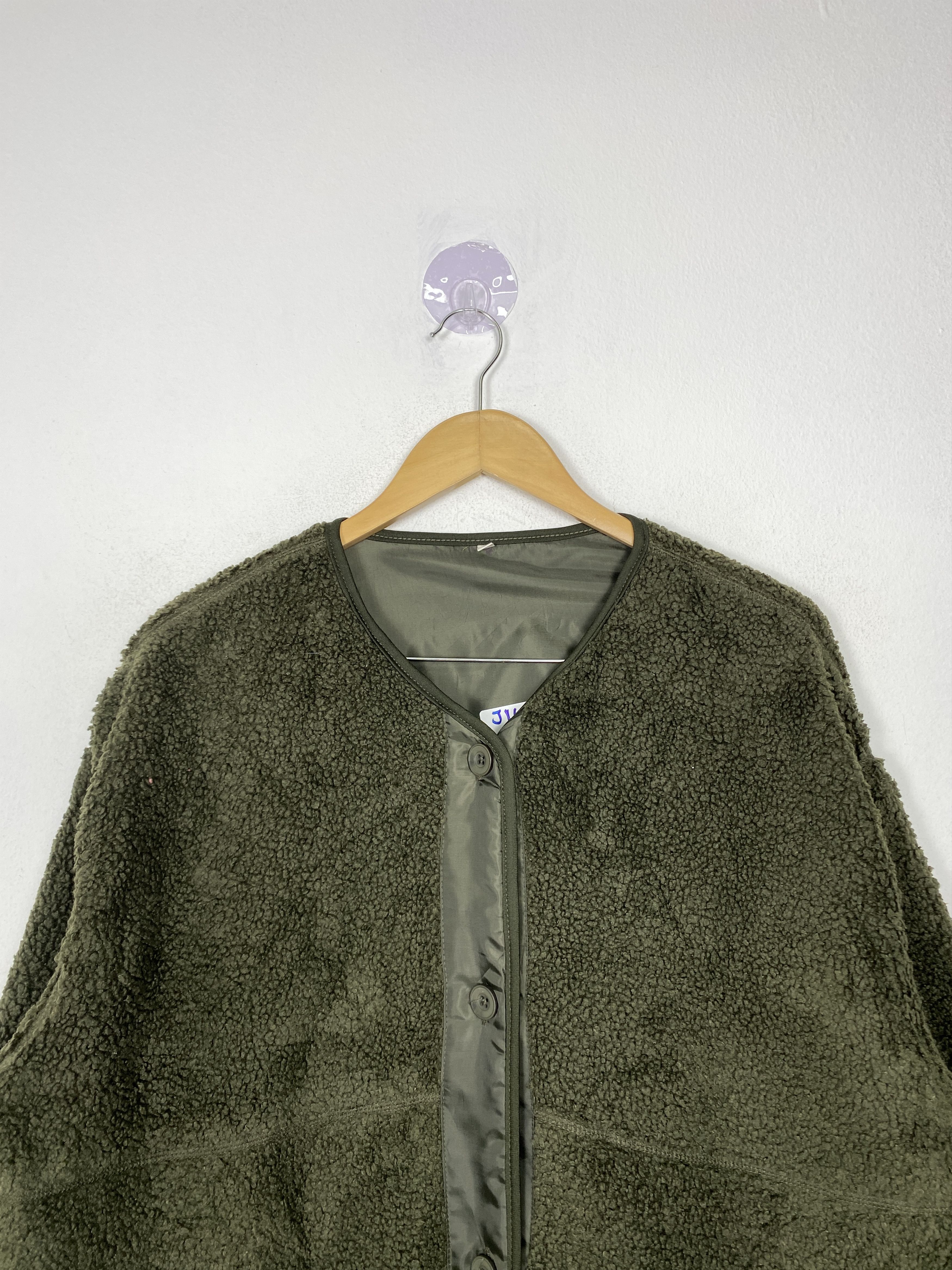 Japanese Brand Vintage Japanese Brand Fleece Button Up Jacket J1490 Size 4XL / US 24-26 - 2 Thumbnail