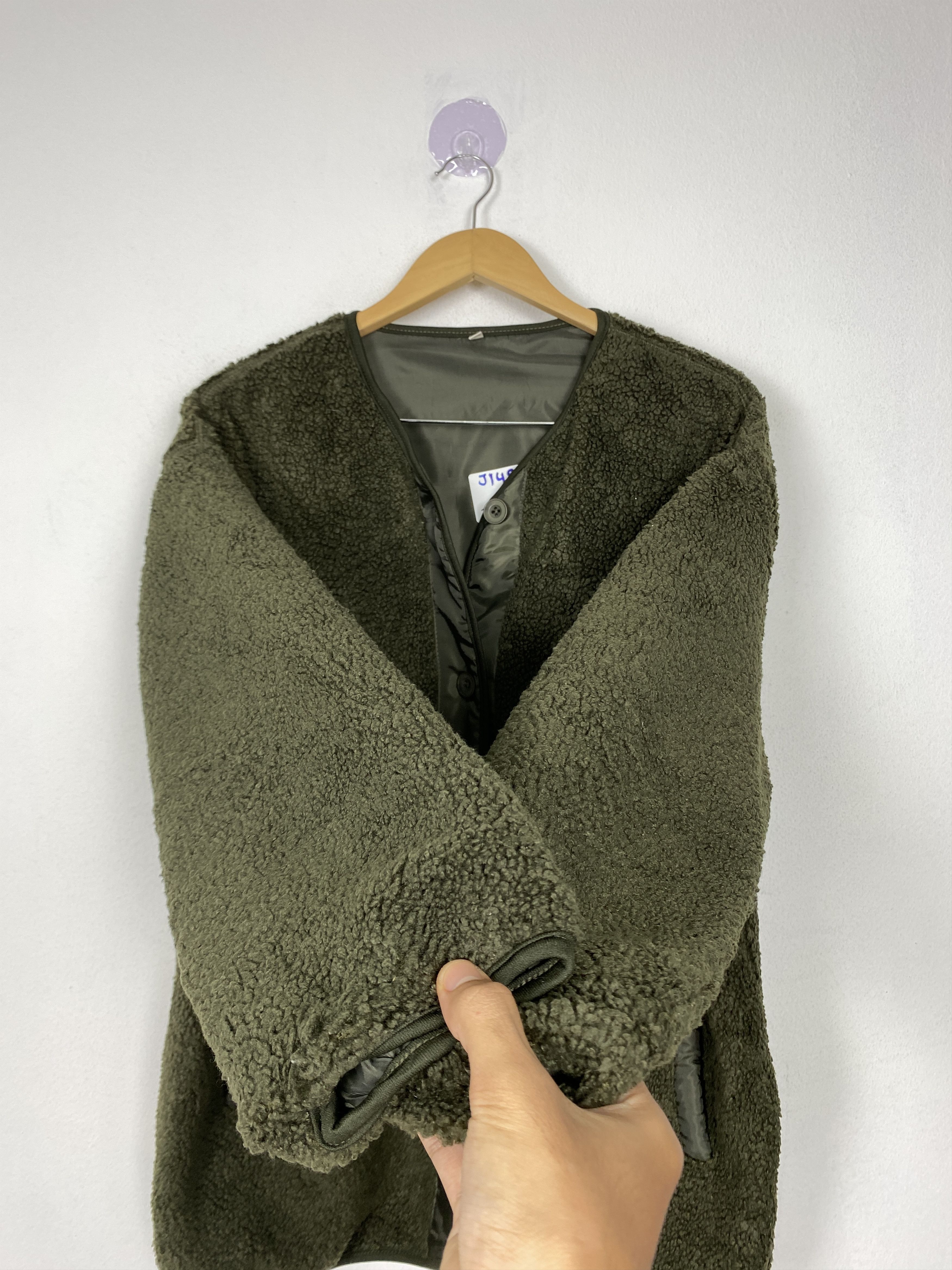 Japanese Brand Vintage Japanese Brand Fleece Button Up Jacket J1490 Size 4XL / US 24-26 - 6 Thumbnail