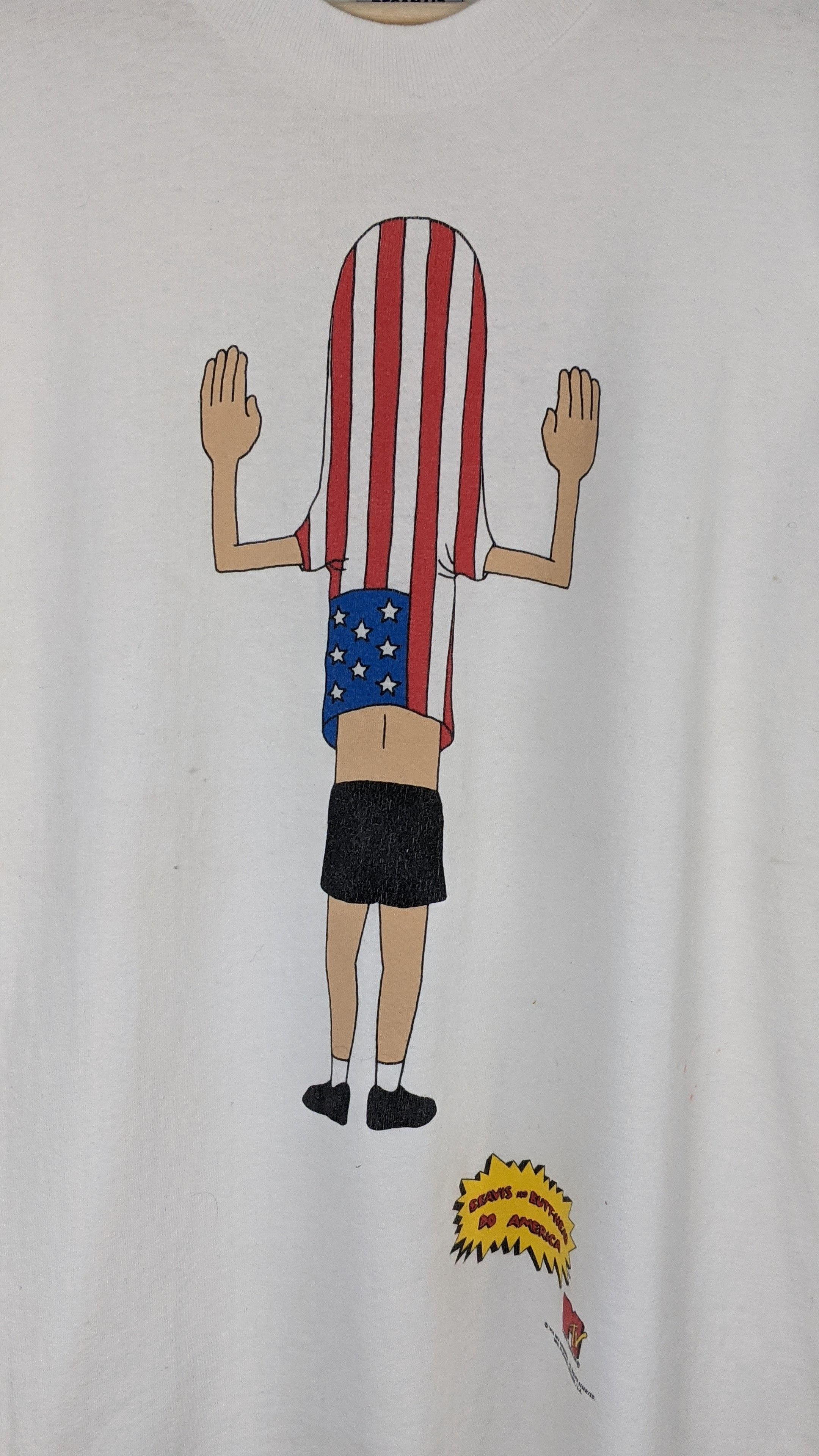 Mtv Vintage 90s 1996 Beavis And Butthead America MTV Tee Size US M / EU 48-50 / 2 - 2 Thumbnail