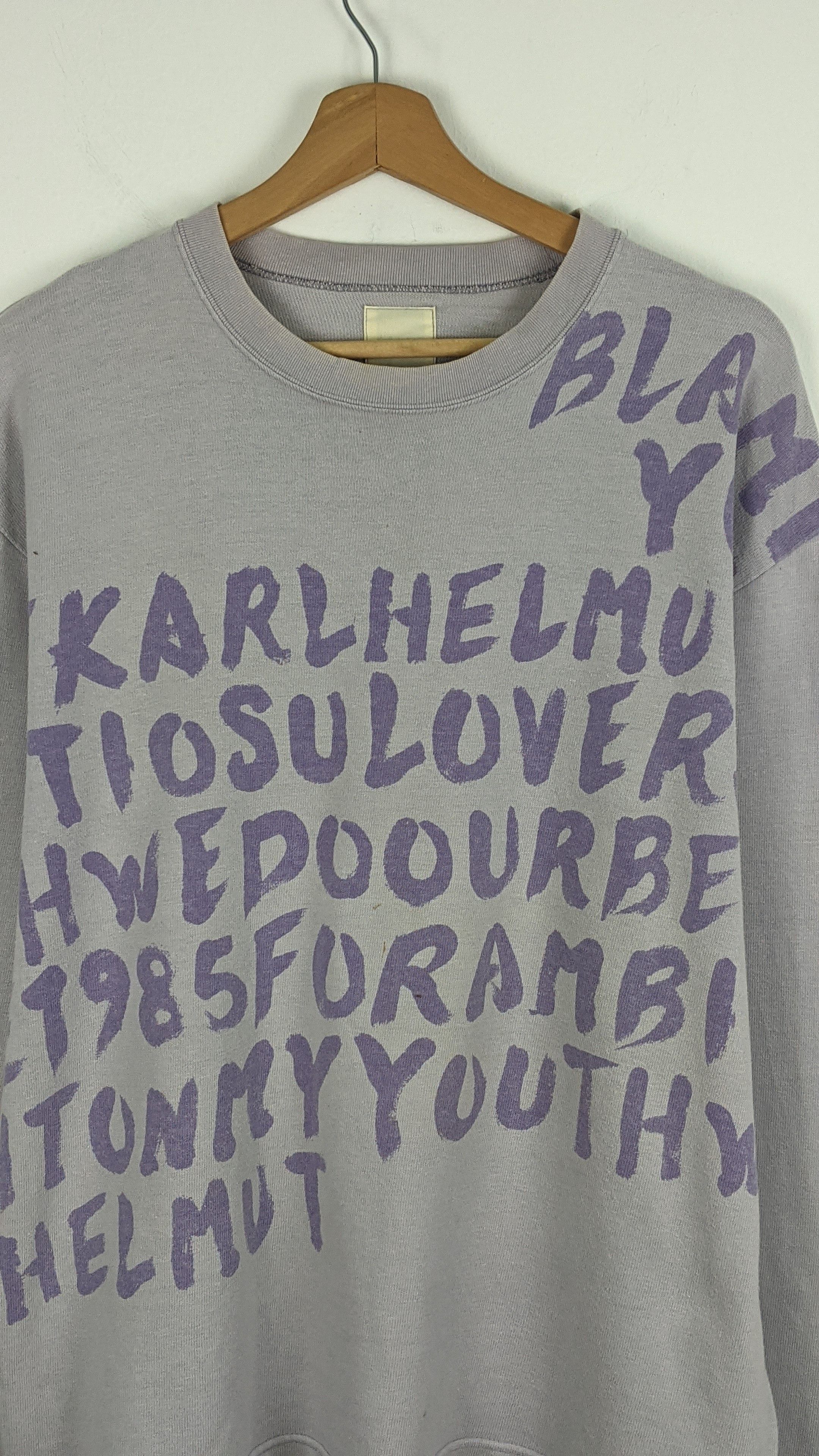 Karl Helmut Karl Helmut Alphabet sweatshirt Size US L / EU 52-54 / 3 - 3 Thumbnail