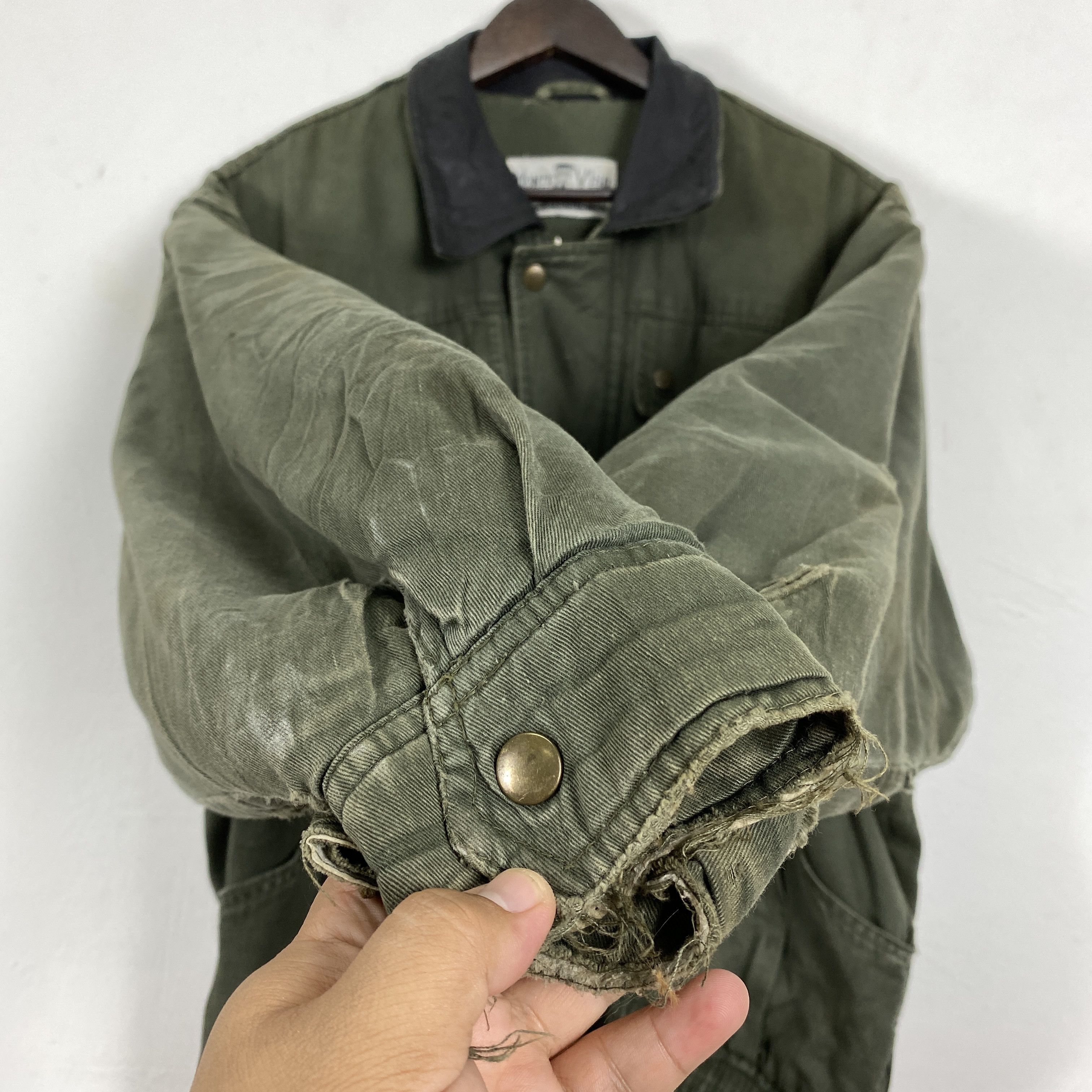 Vintage Vintage 90S Monte Viso Rugged Jacket Leather Collar J0190 Size US L / EU 52-54 / 3 - 6 Thumbnail