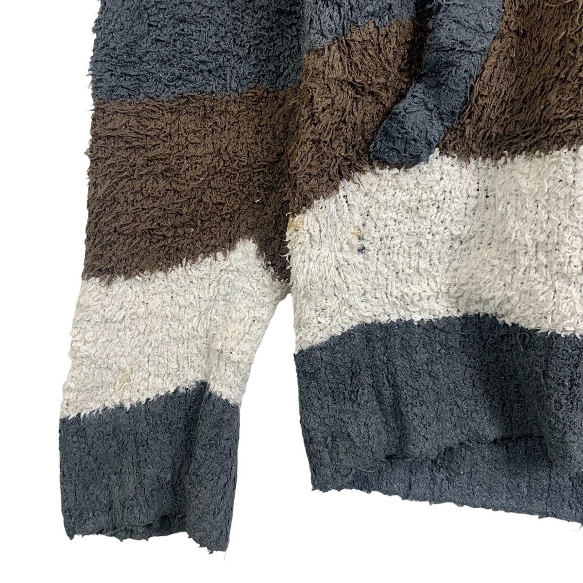 Japanese Brand × Vintage Vintage GELATO PIQUE Homme Big Logo Stripe Fleece Cardigans Size L / US 10 / IT 46 - 11 Thumbnail